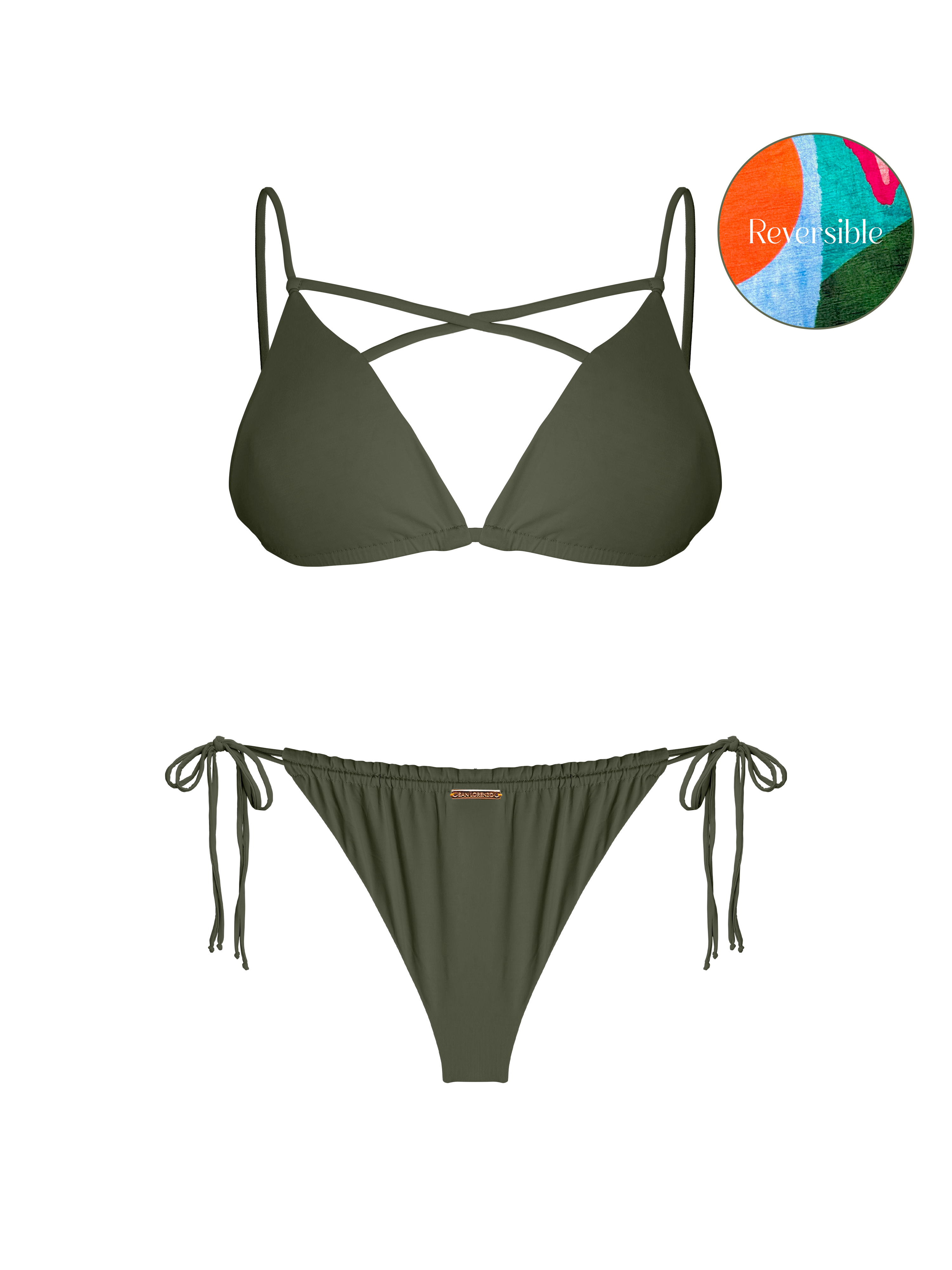 80’s Muse Vintage Rage Double Loop String Bikini Bottom