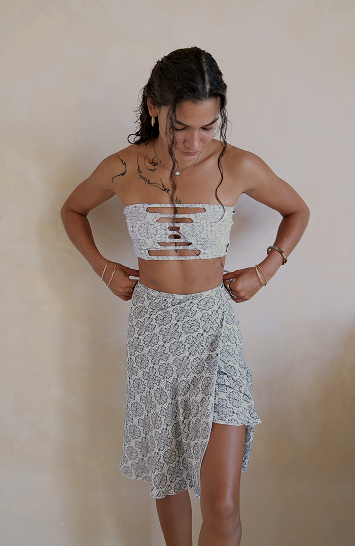 Marrakesh Moroccan Wrap Skirt Long