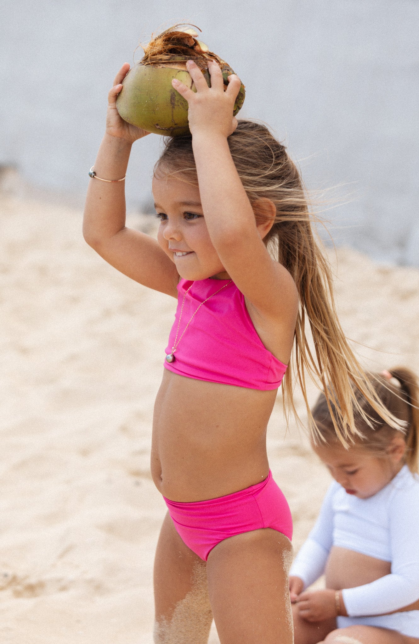 Keiki Paradiso Lush Pink High Neck Top – San Lorenzo Bikinis