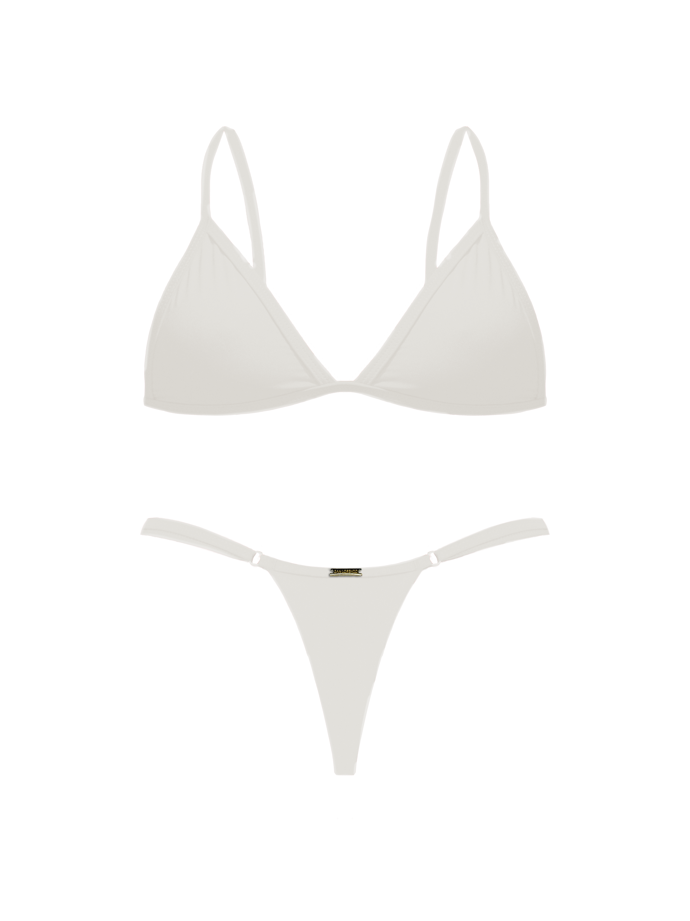Maréa Vanilla Whisper Elastic Adjustable Thong Bikini Bottom