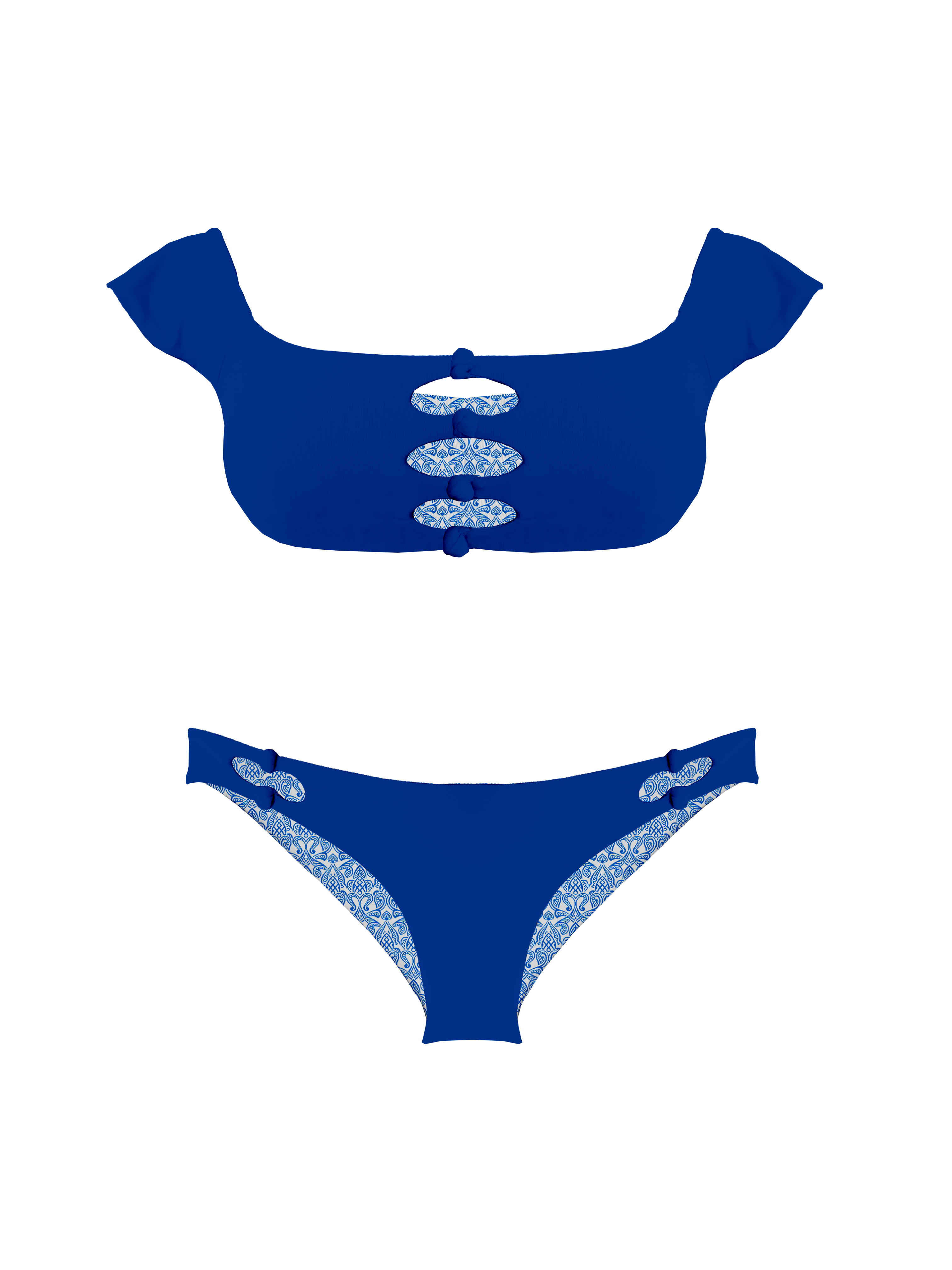 Marrakesh Sapphire Souk Brief Knotted Bikini Bottom
