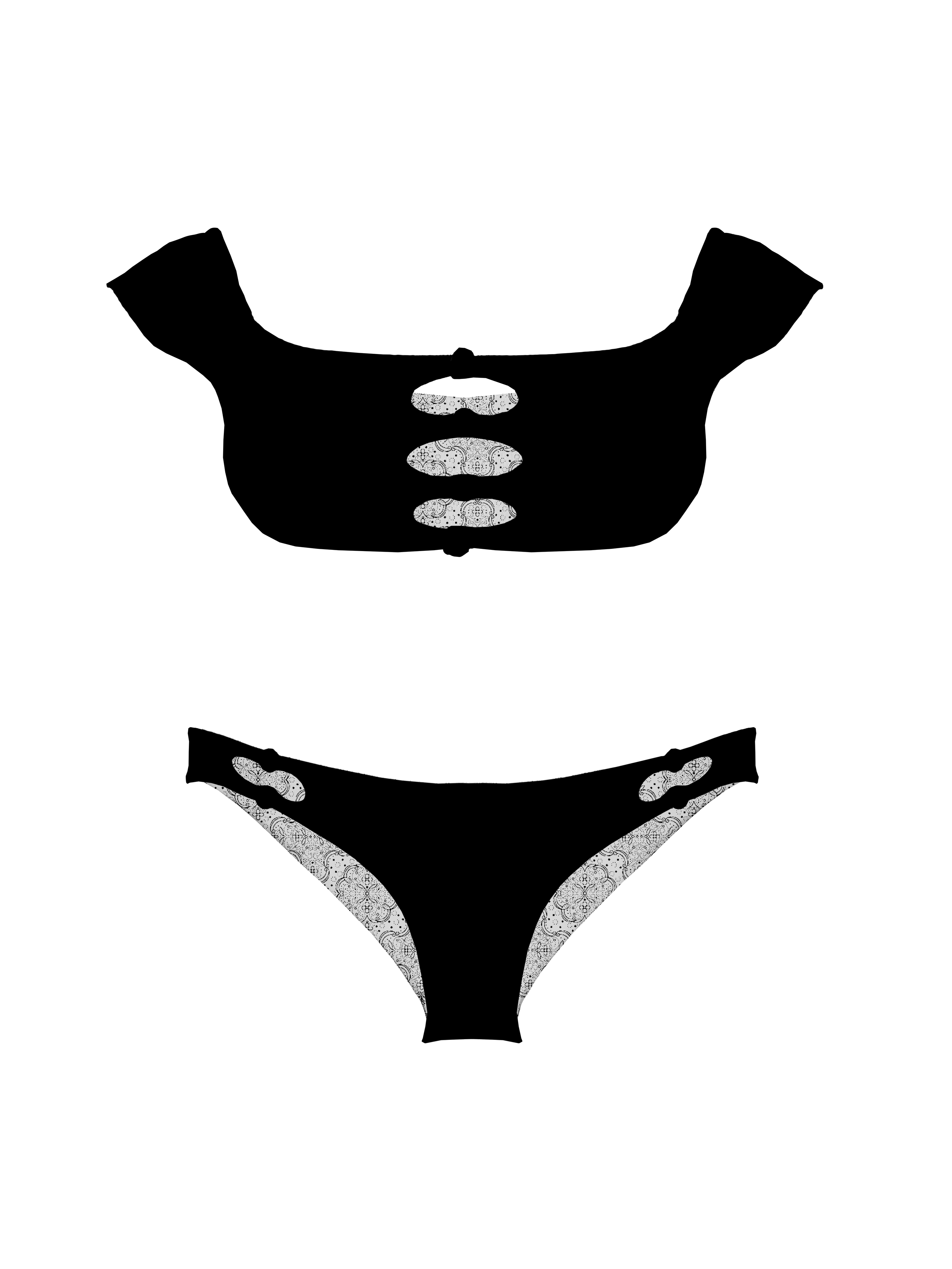 Marrakesh Desert Night Brief Knotted Bikini Bottom