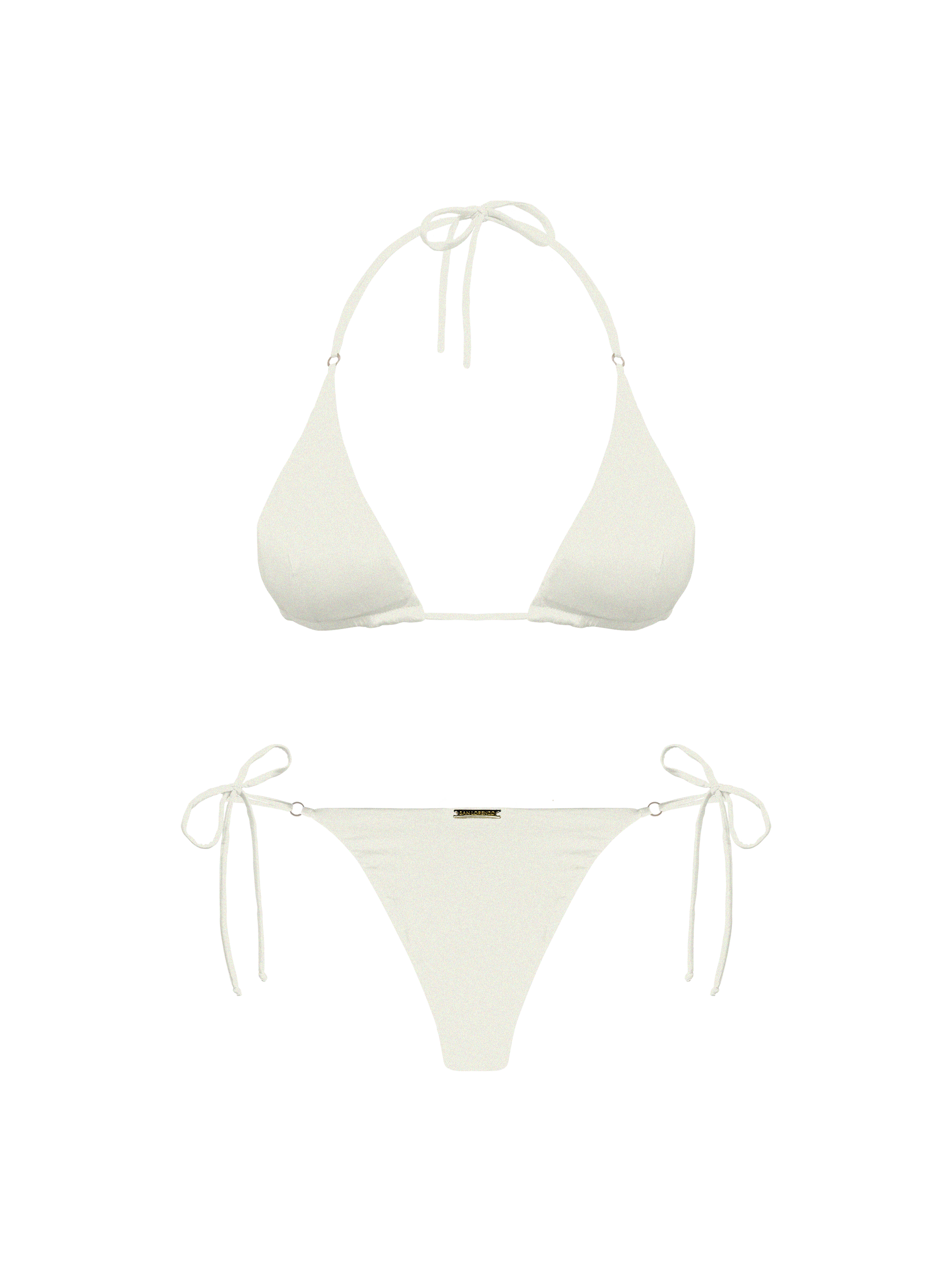 Maréa Vanilla Whisper Hoop Ring Triangle Bikini Top