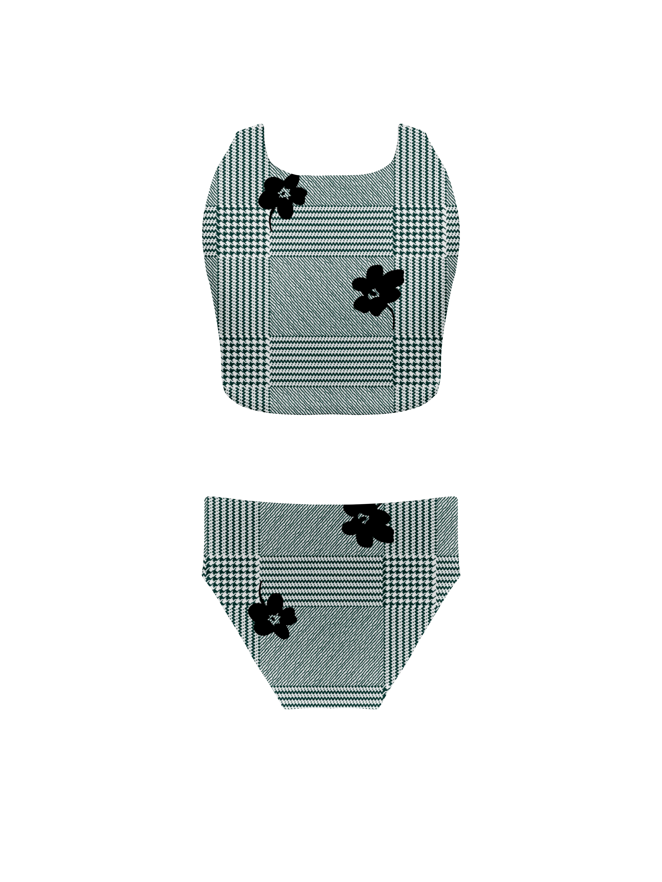 Keiki L'Amour Black Roses Brief Bottom