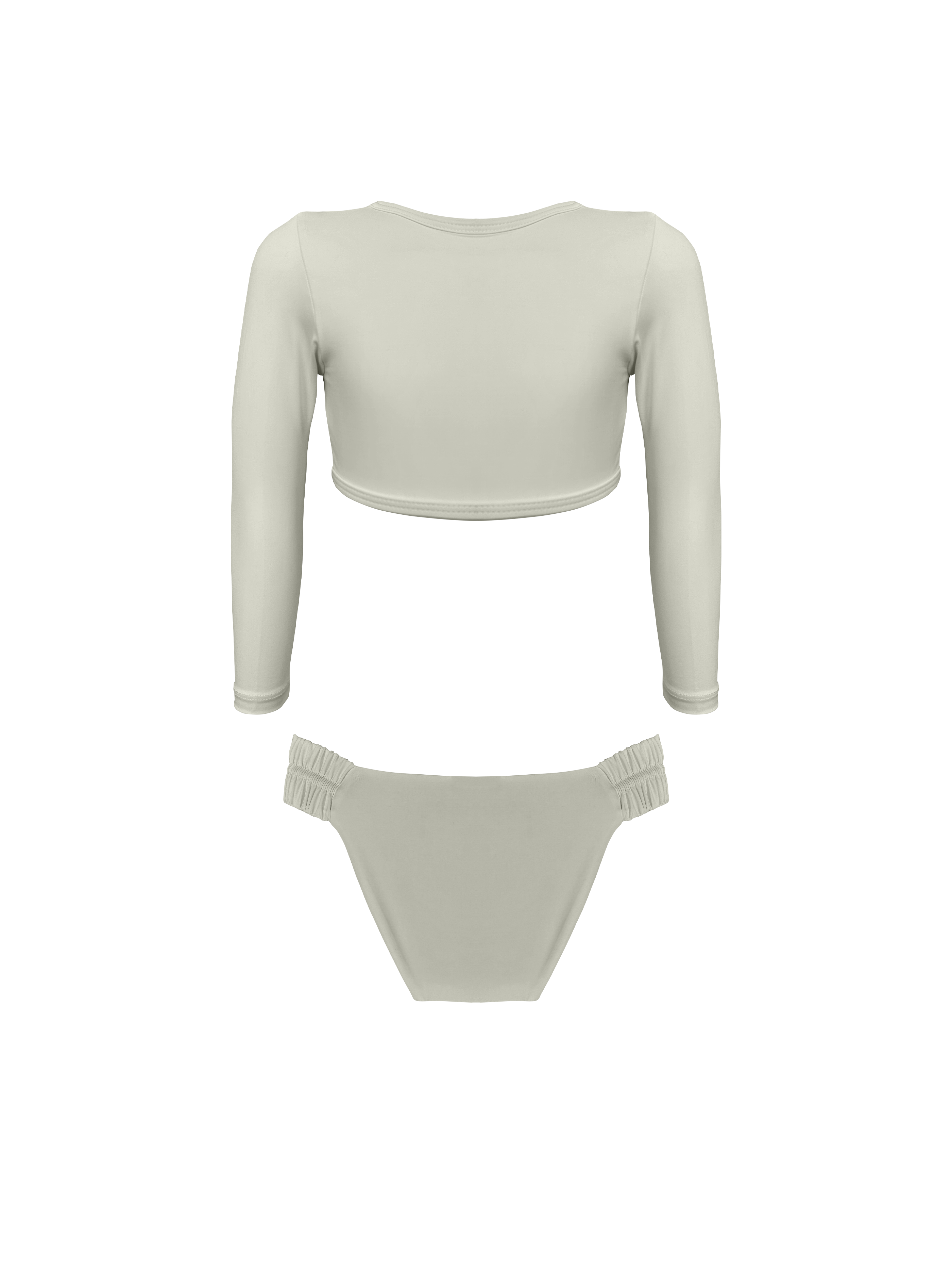 Keiki L'Amour Porcelain Long Sleeve Cropped Top