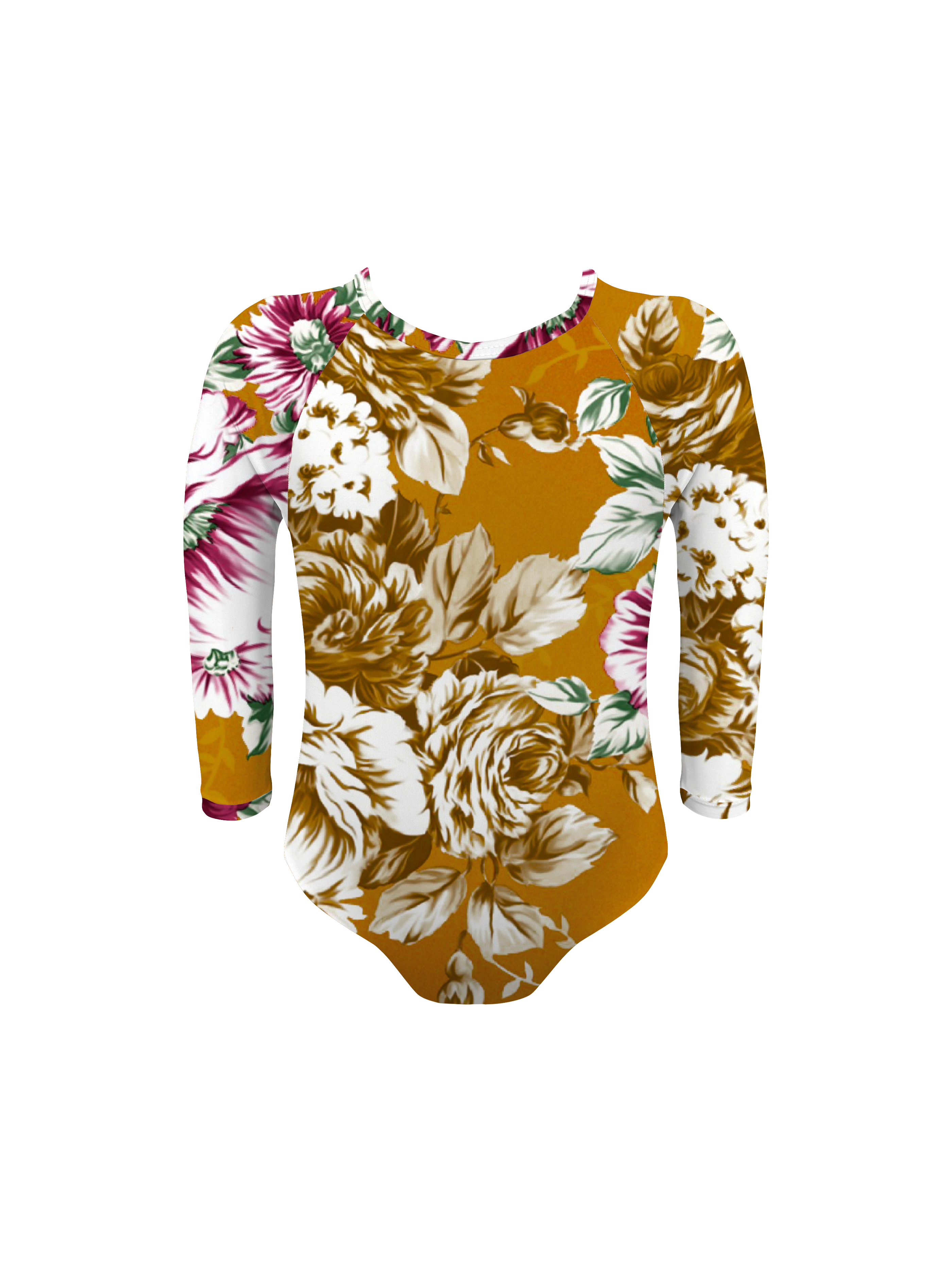 Keiki L'Amour Citrus Bloom Long Sleeve One Piece