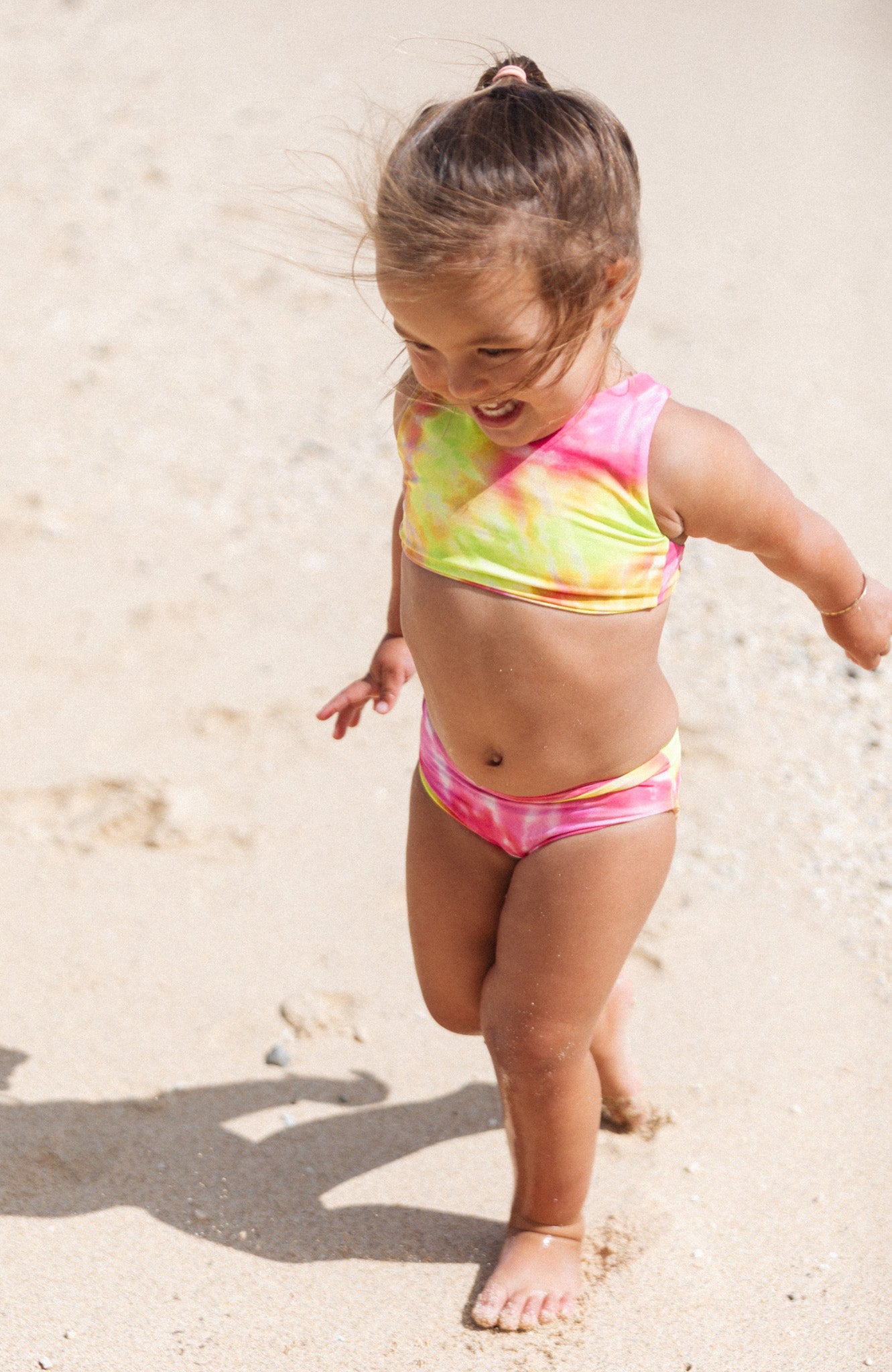 Keiki Paradiso Sunrise Swirl High Neck Top