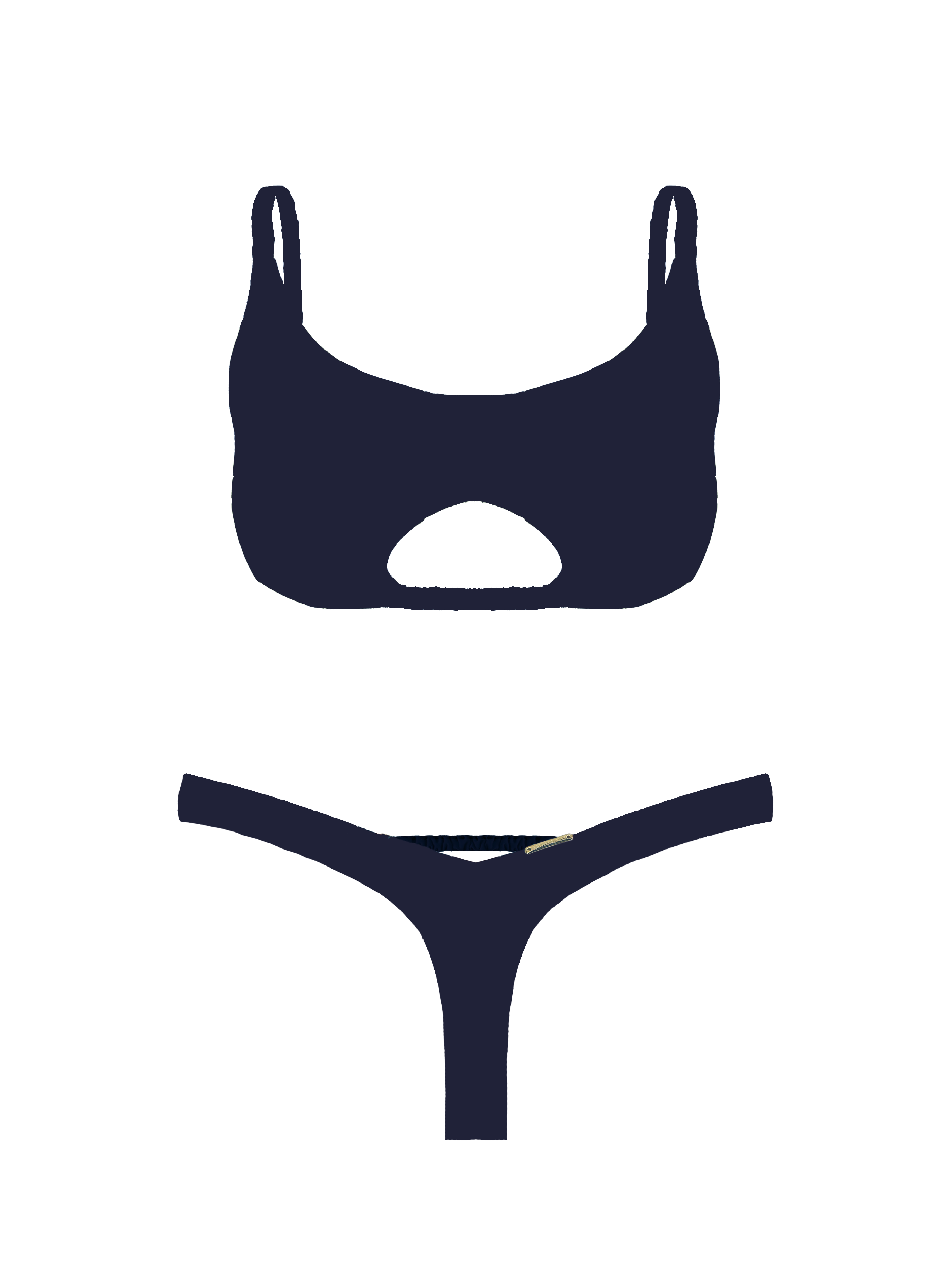 Prisma Midnight Eclipse Cut Out Bikini Top