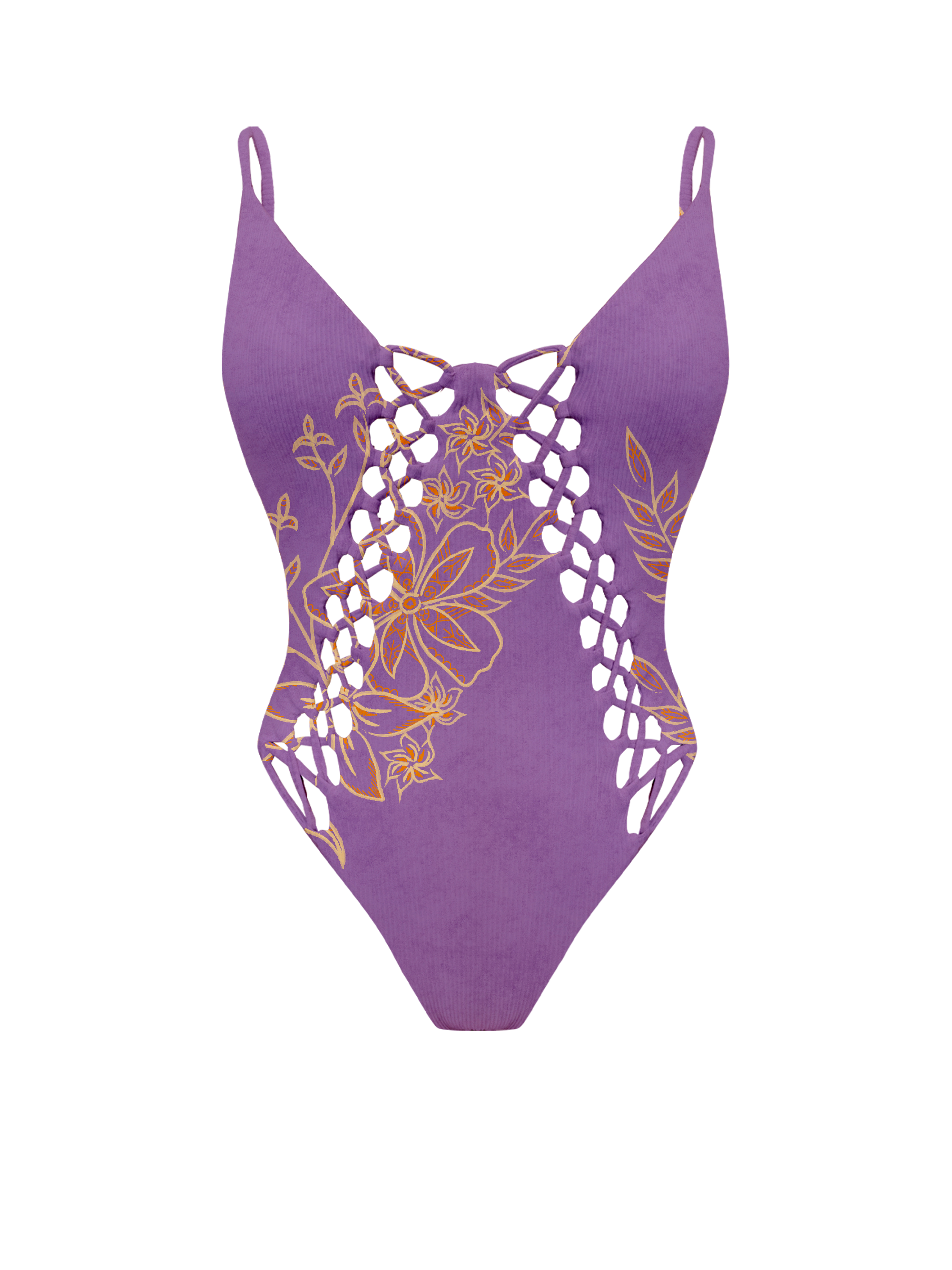 Paradiso Loop Plunge Lilac Glow Bikini One Piece