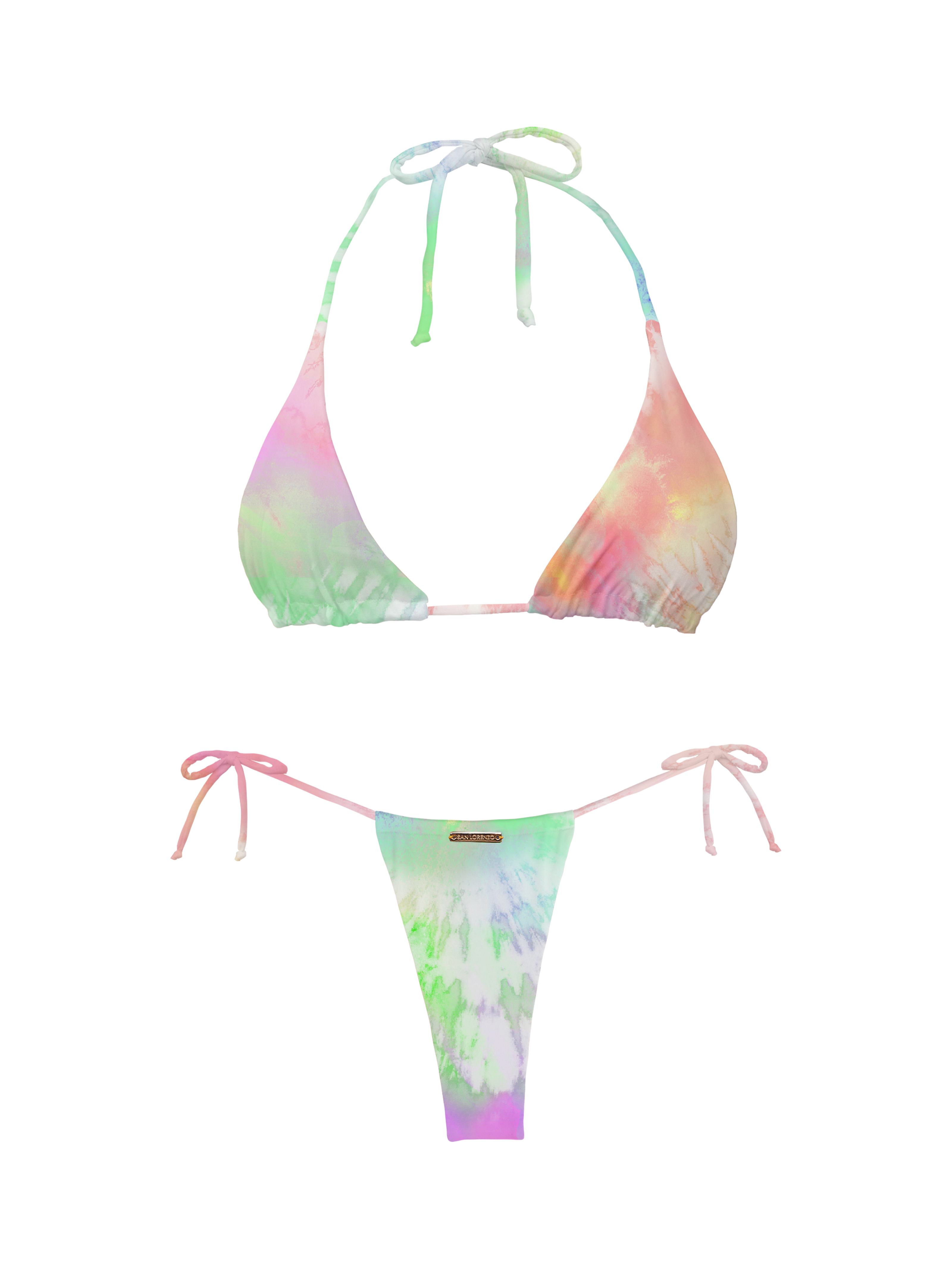 Paradiso Classic Triangle Rainbow Bikini Top