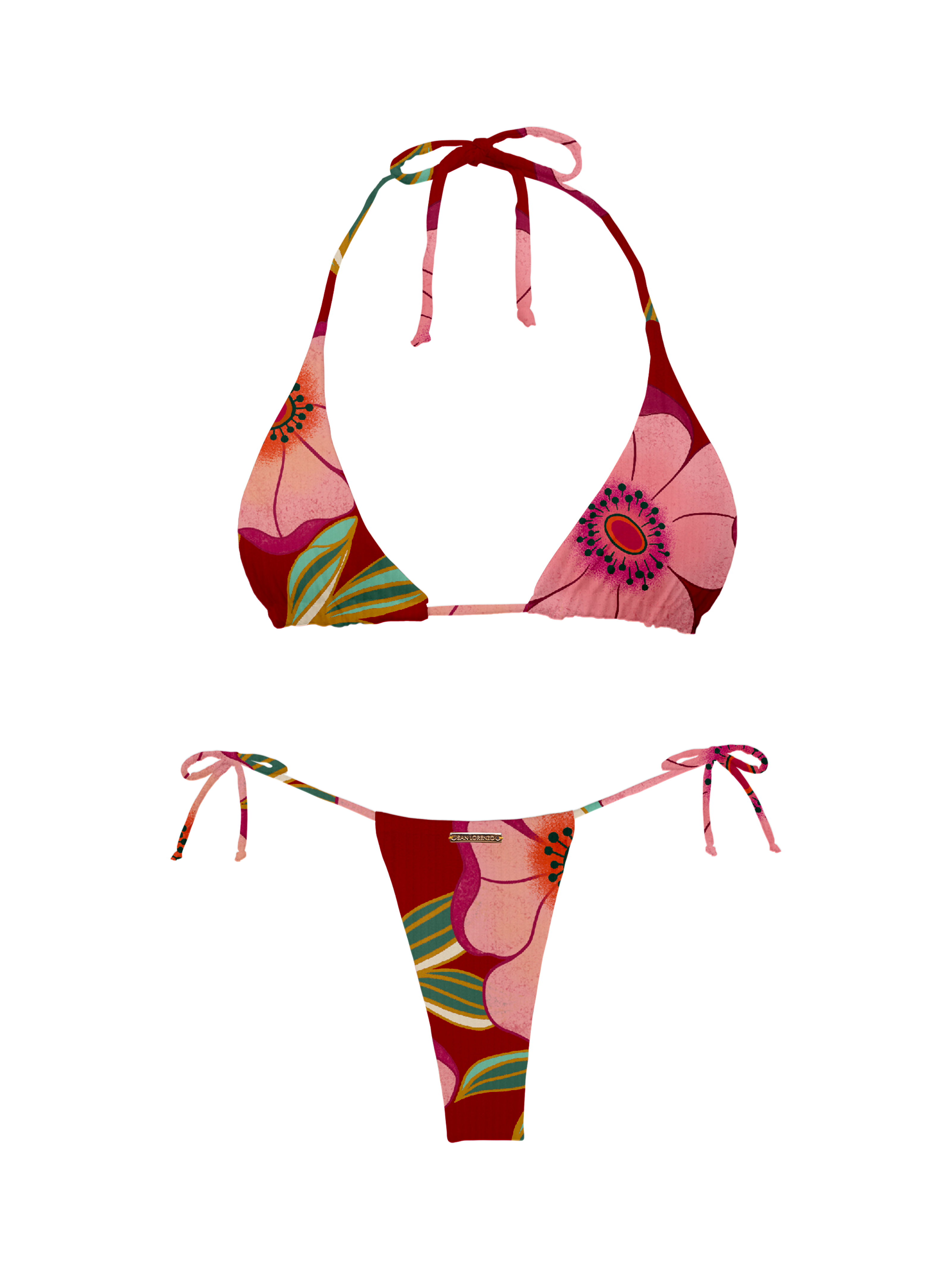 Paradiso Classic Triangle Petal Passion Bikini Top