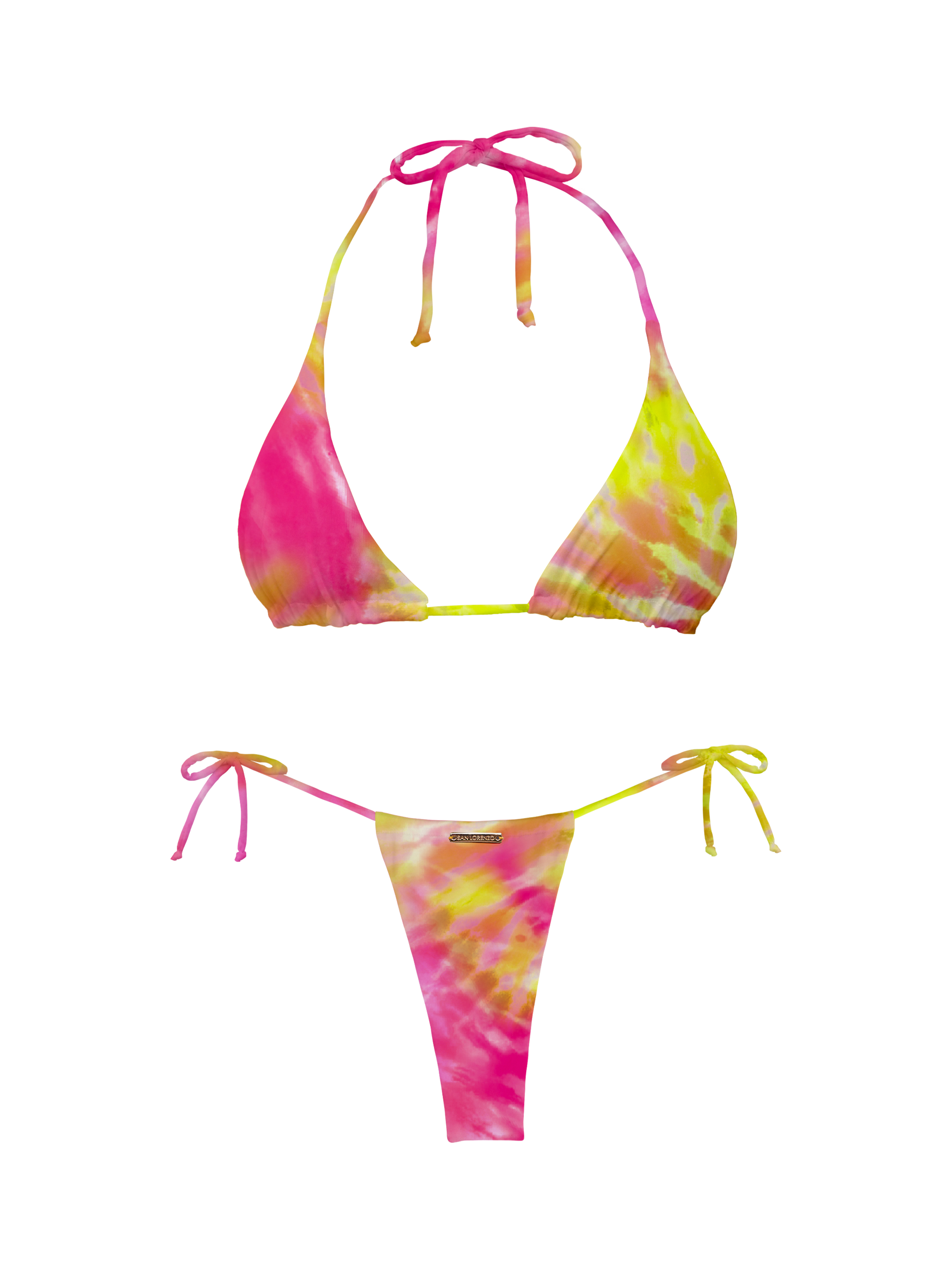 Paradiso Classic Triangle Sunrise Swirl Bikini Top