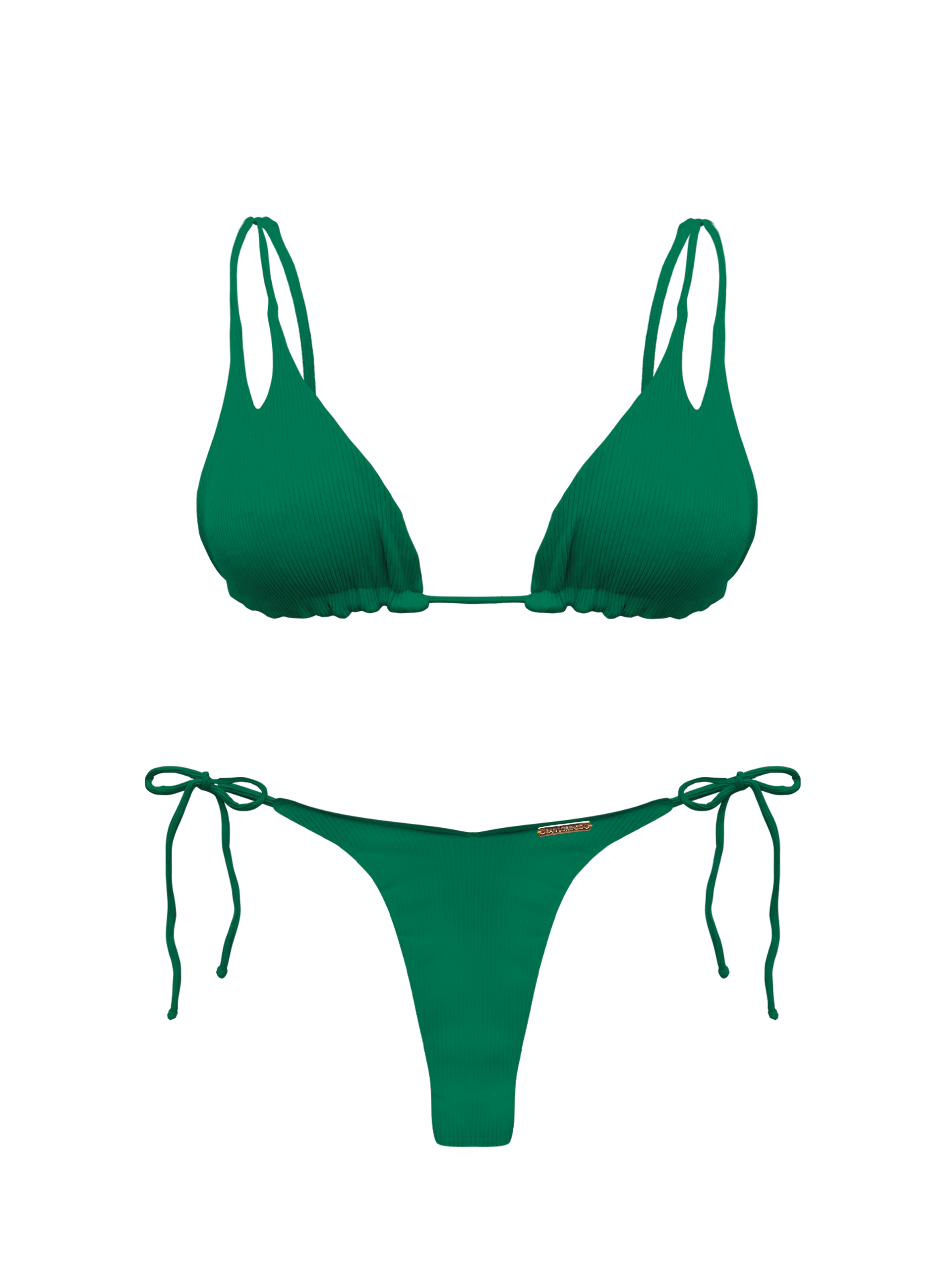 Bonita Oasis High Cut Side Tie Thong Bikini Bottom