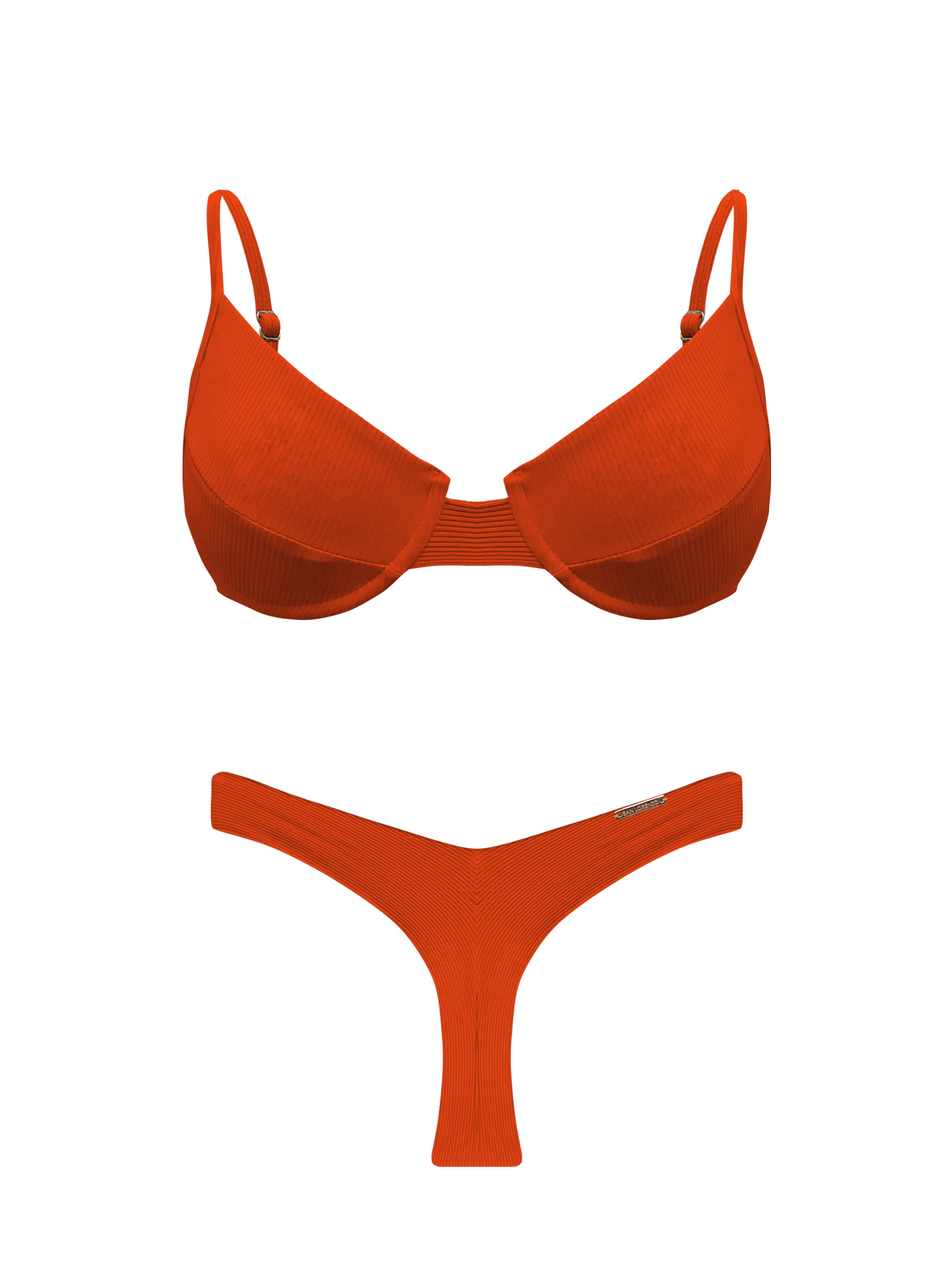 Bonita Sunset V-Thong Brief Bikini Bottom