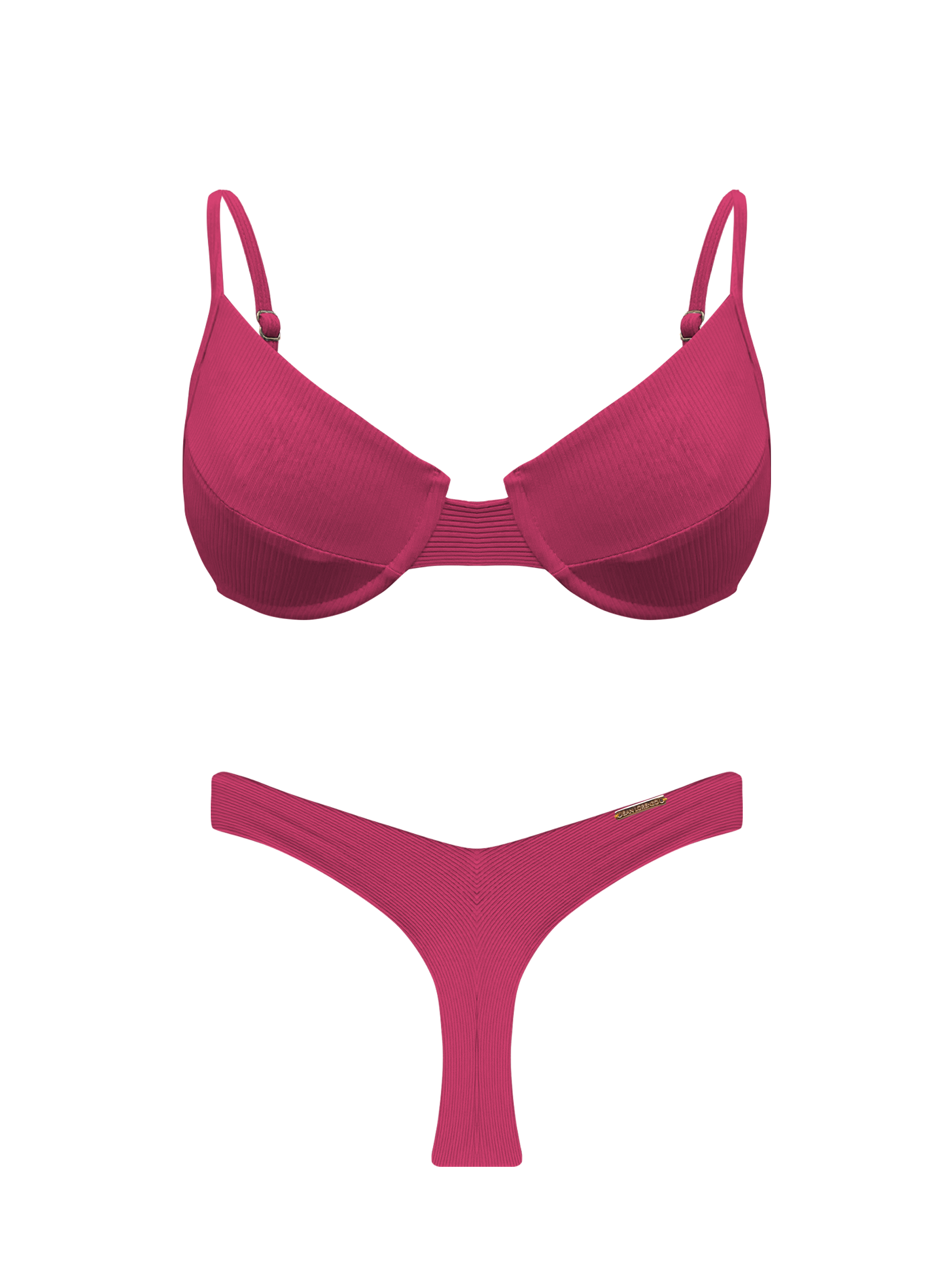 Bonita Blossom V-Thong Brief Bikini Bottom