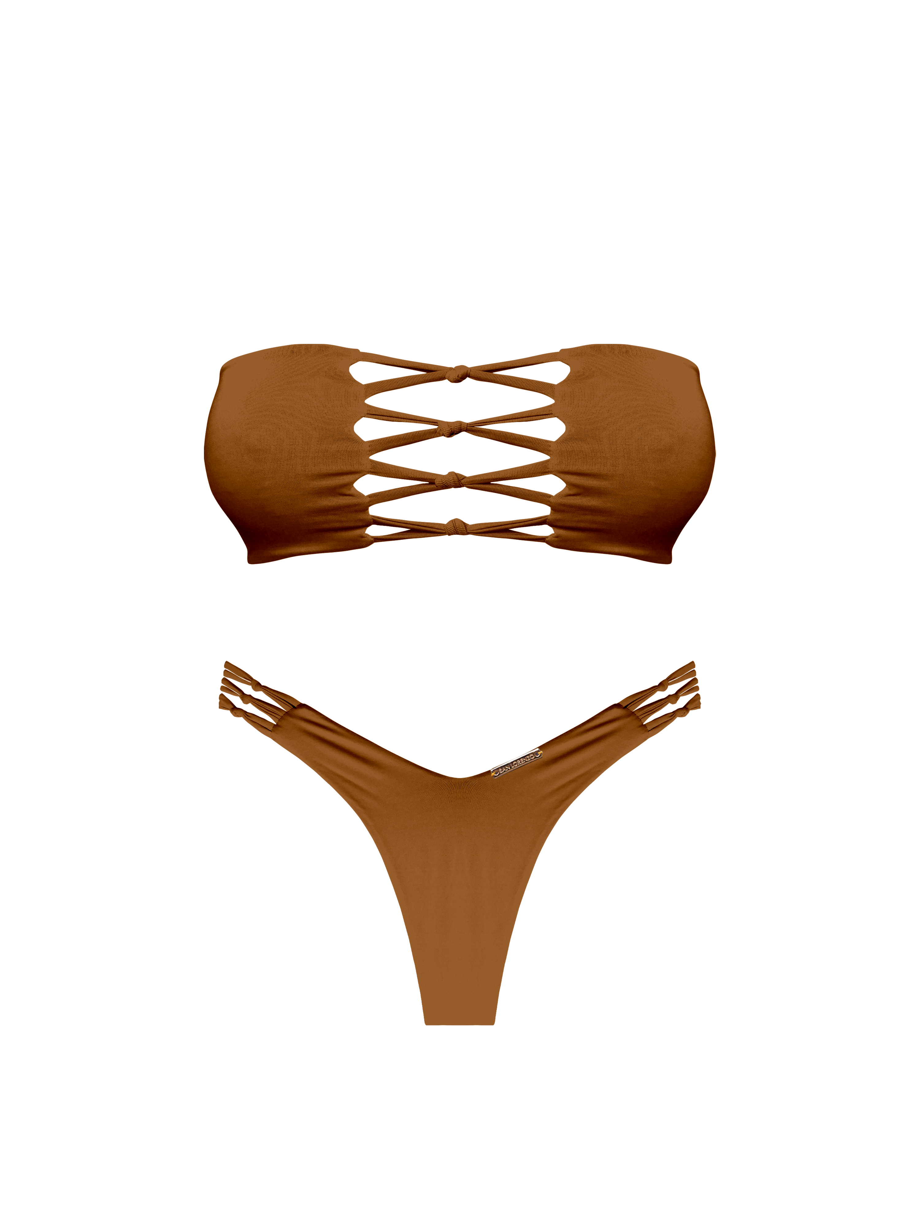Kaia Terra Spirit Braided Bandeau Bikini Top