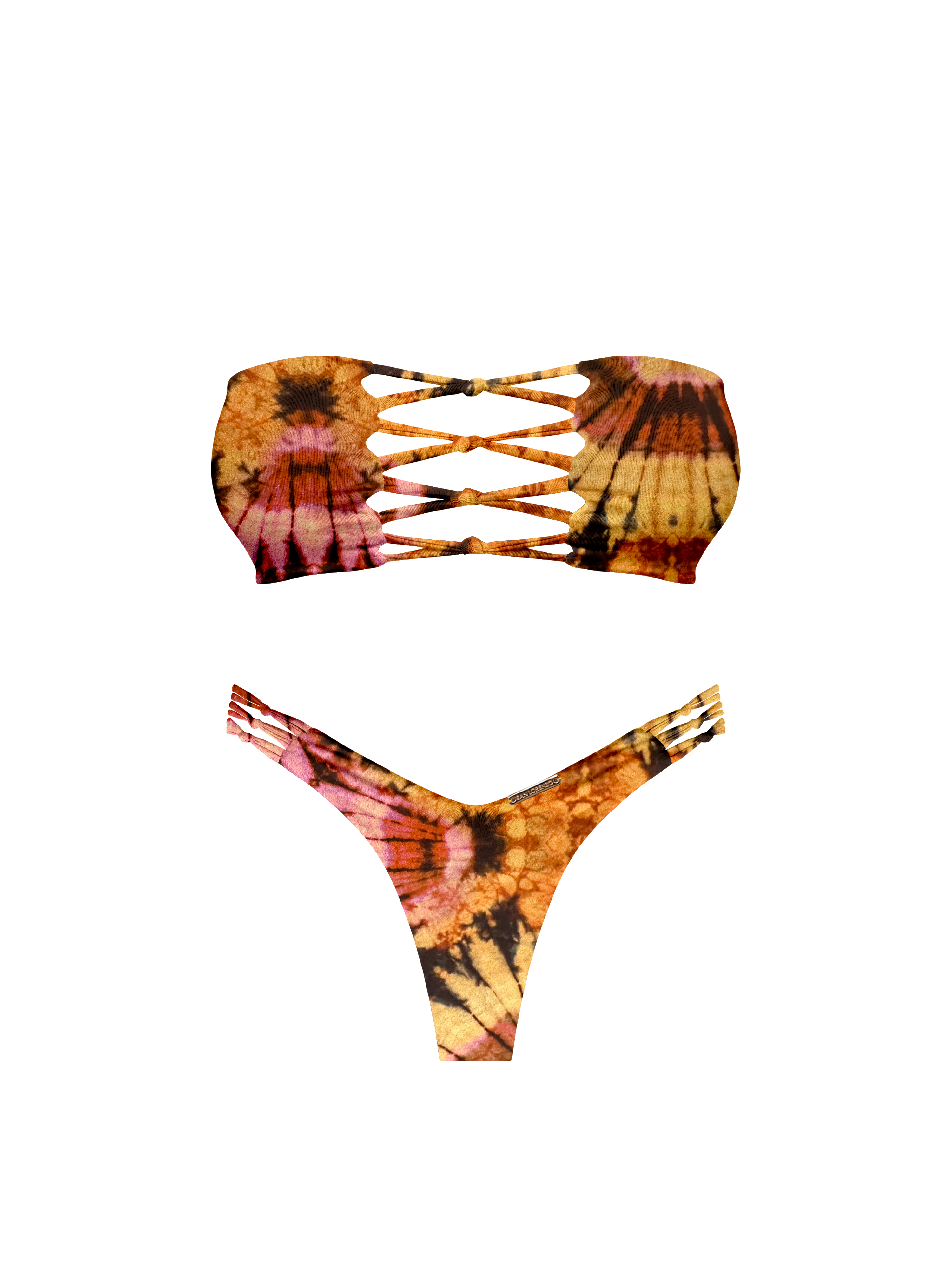 Kaia Sari Bloom Braided Thong Bikini Bottom