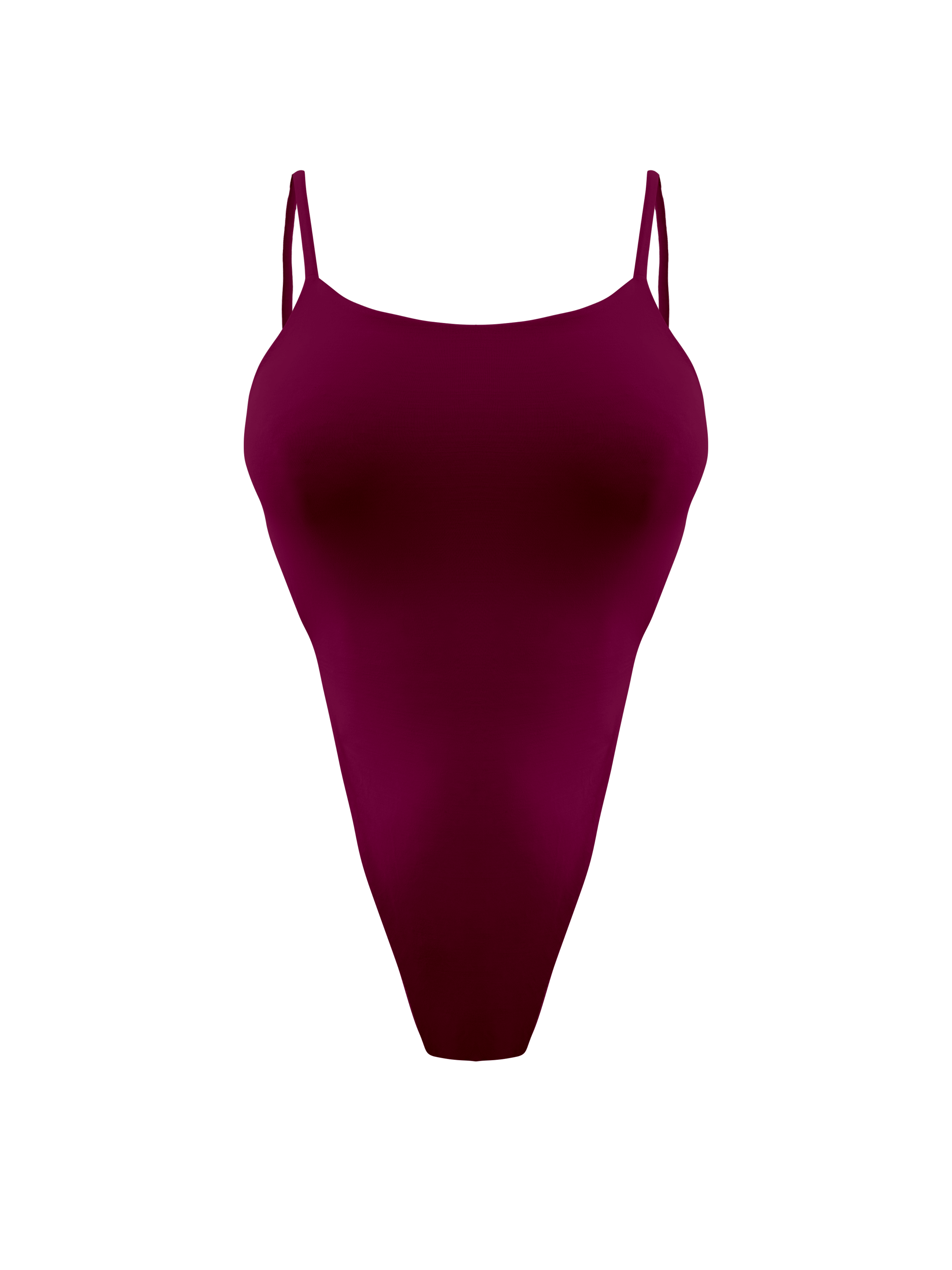 Kaia Mahogany Triangle Thong Bikini One Piece