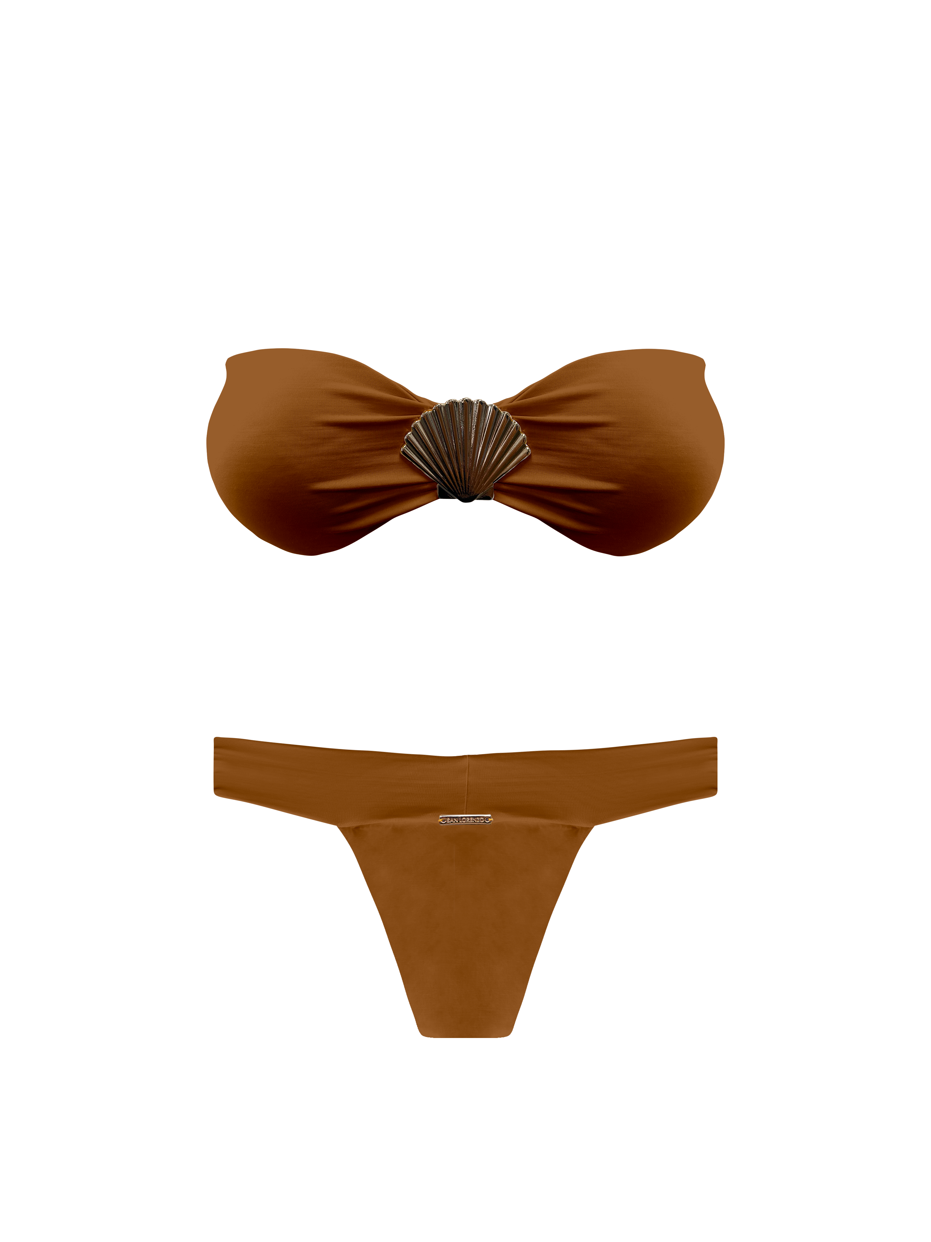 Kaia Terra Spirit Shell Bandeau Bikini Top