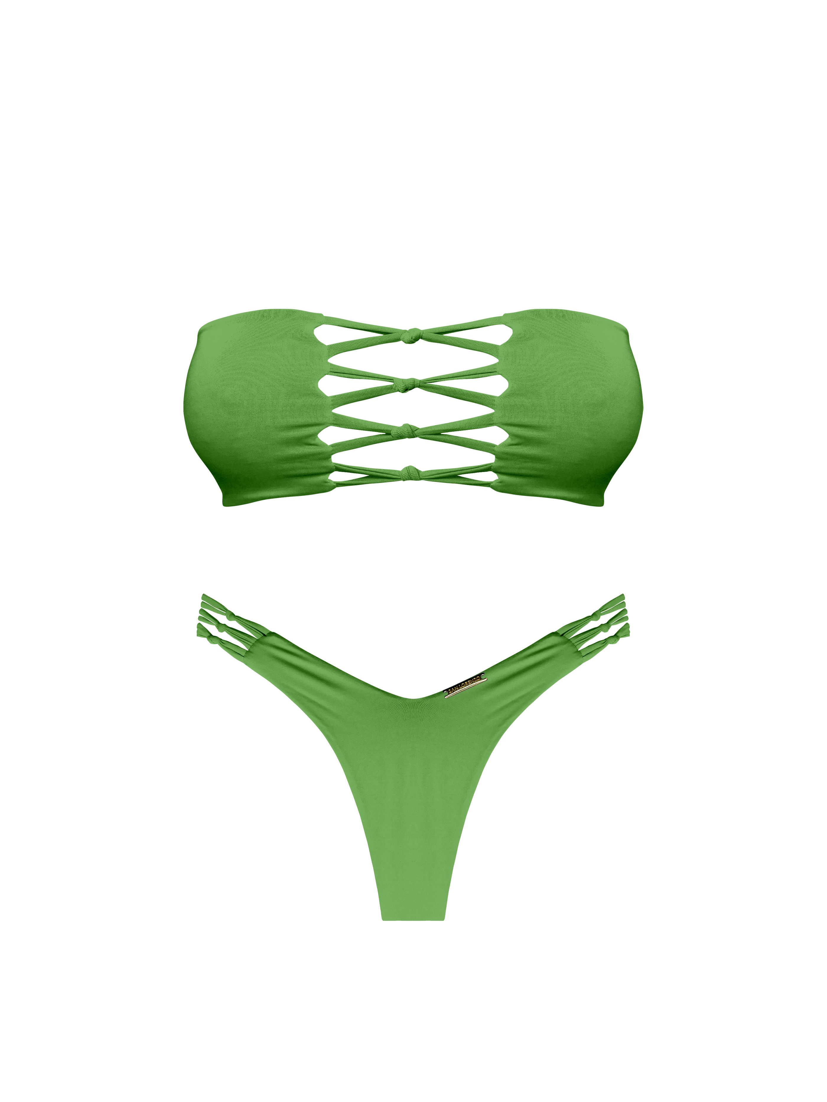 Moorea Rainforest Blend Braided Bandeau Bikini Top