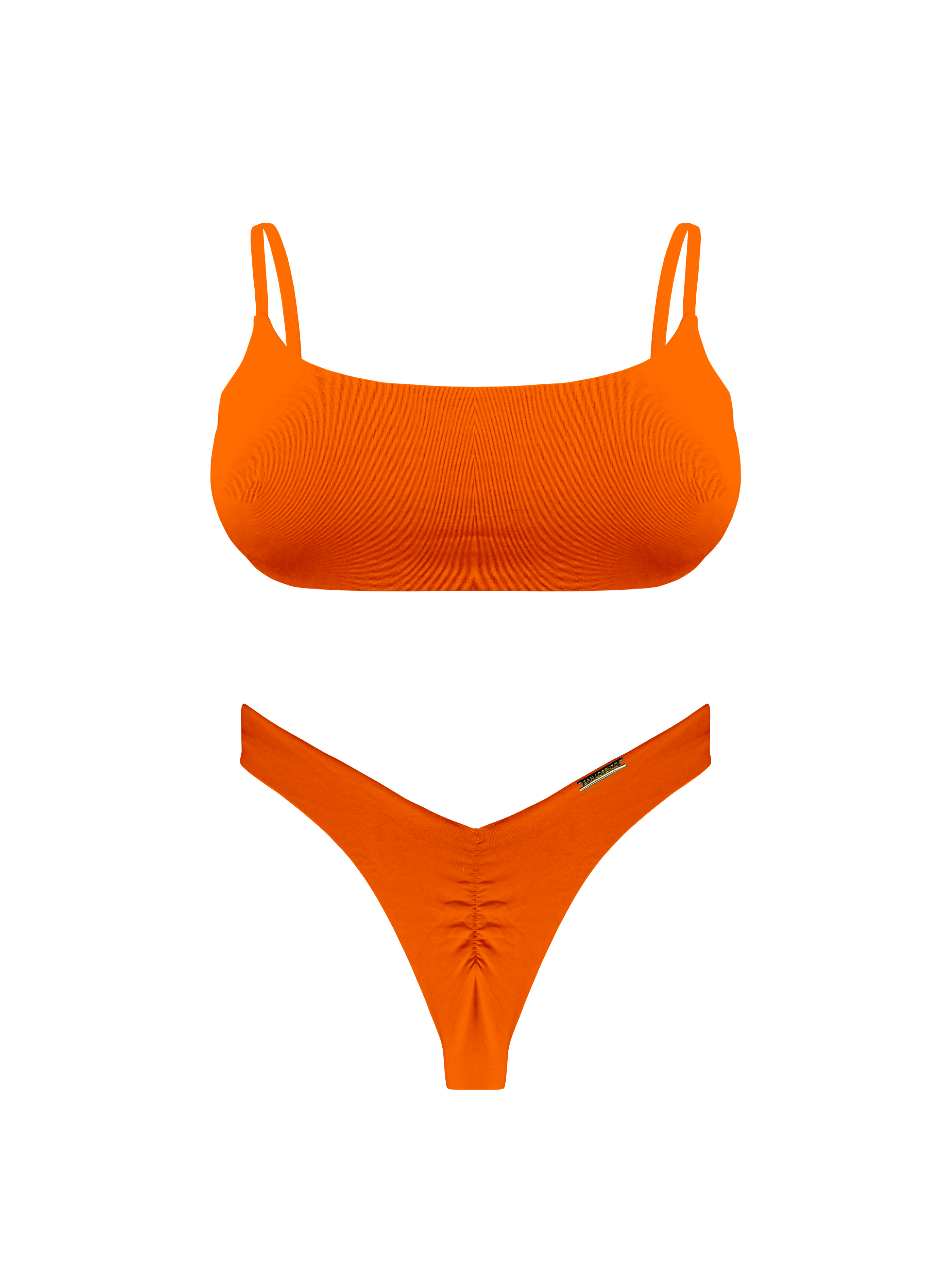 Moorea Saffron Glow Sport Brief Bikini Bottom