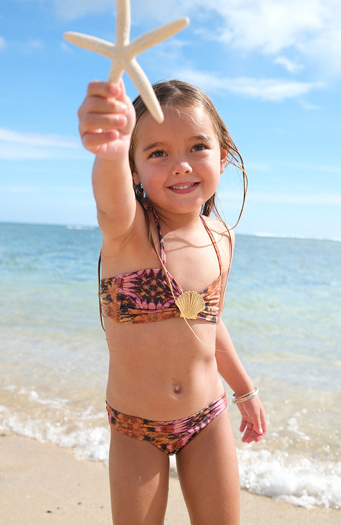 Keiki Kaia Sari Bloom Shell Bandeau Bikini Top