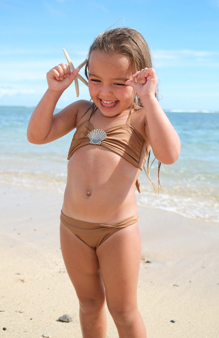 Keiki Kaia Terra Spirit Shell Bandeau Bikini Top
