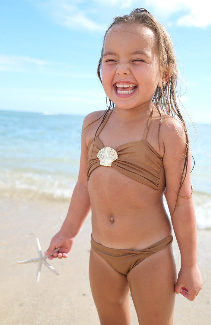 Keiki Kaia Terra Spirit Shell Bandeau Bikini Top