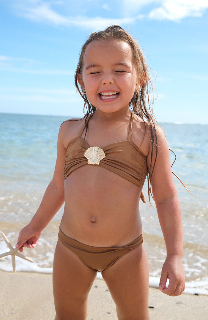 Keiki Kaia Terra Spirit Shell Bandeau Bikini Top