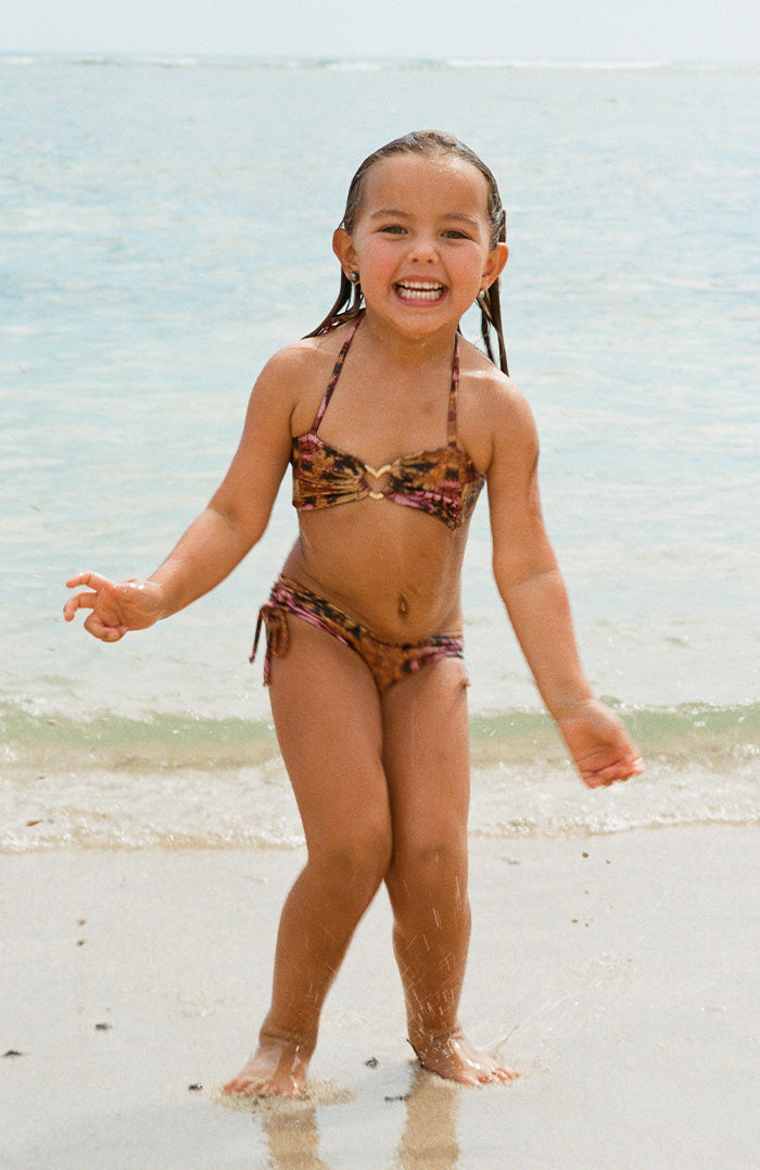 Keiki Kaia Sari Bloom Heart Bandeau Bikini Top