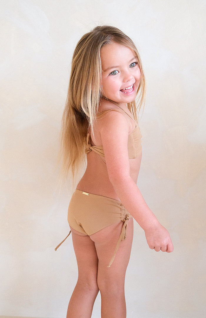 Keiki Kaia Terra Spirit Thong Tie Loop Bikini Bottom