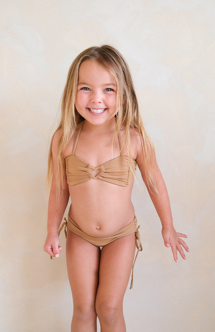 Keiki Kaia Terra Spirit Thong Tie Loop Bikini Bottom