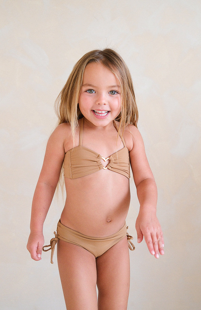 Keiki Kaia Terra Spirit Thong Tie Loop Bikini Bottom
