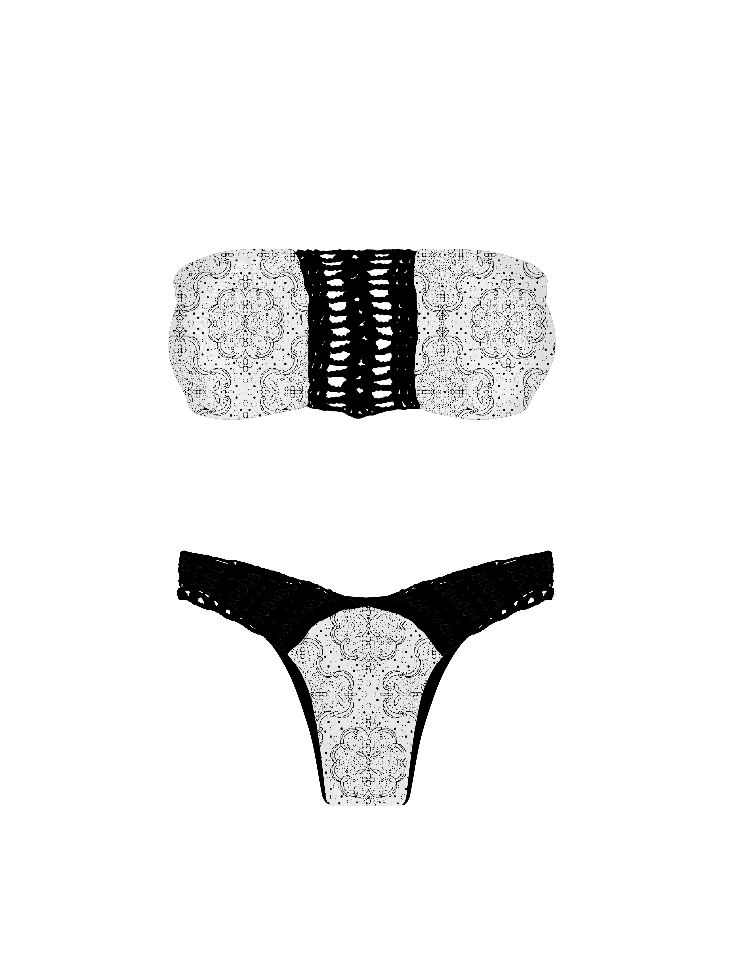 Marrakesh Moroccan Crochet Bandeau Bikini Top