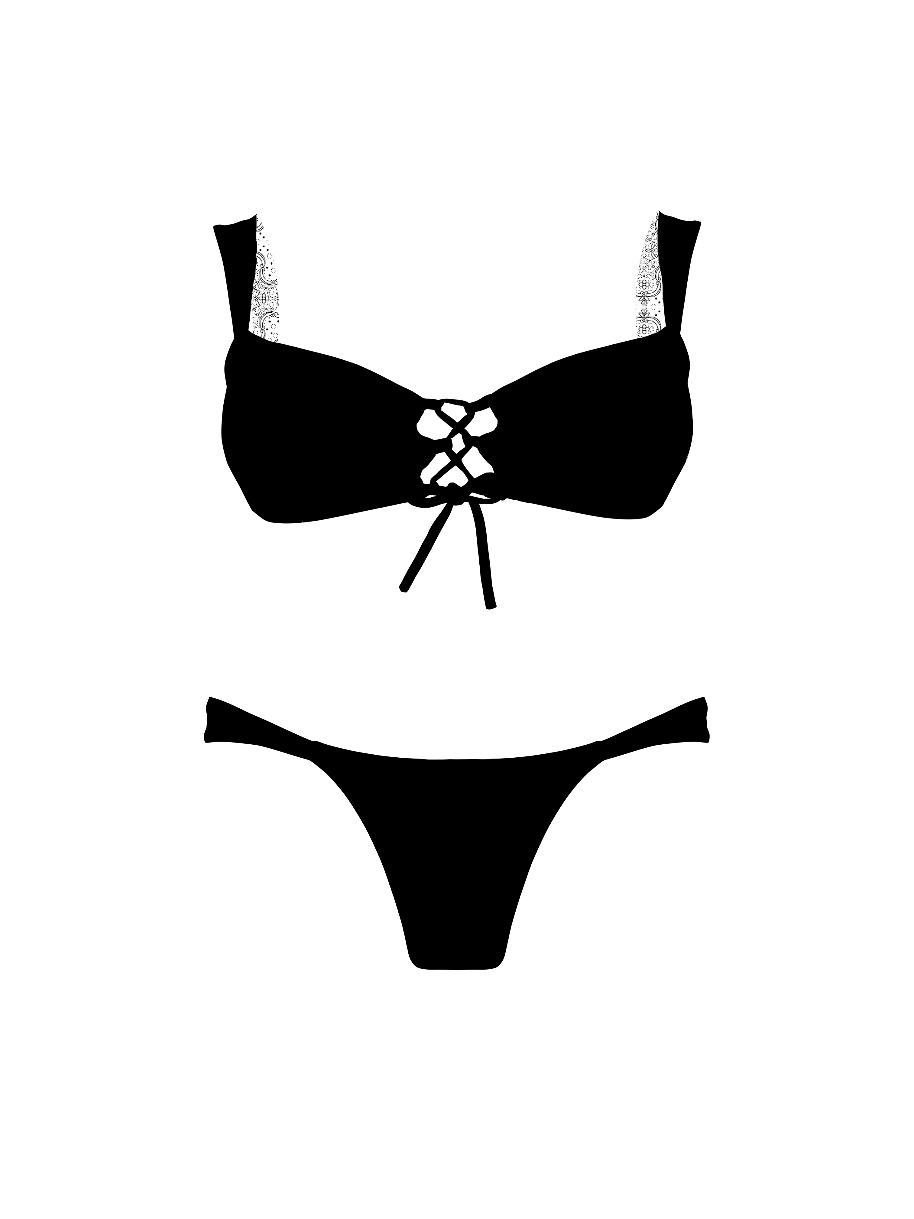 Marrakesh Desert Night Vintage Hipster Bikini Bottom