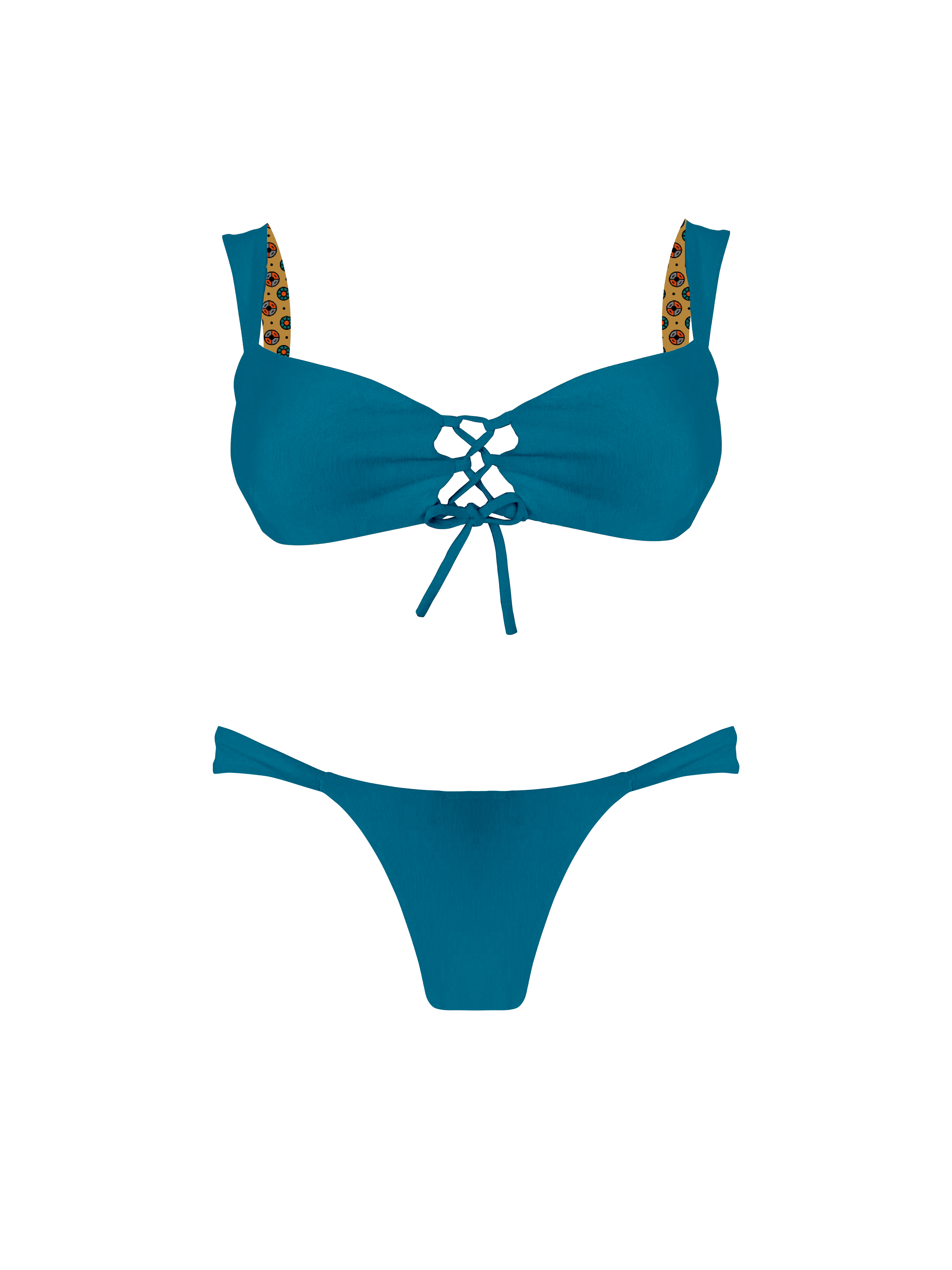 Marrakesh Esmeralda Vintage Hipster Bikini Bottom