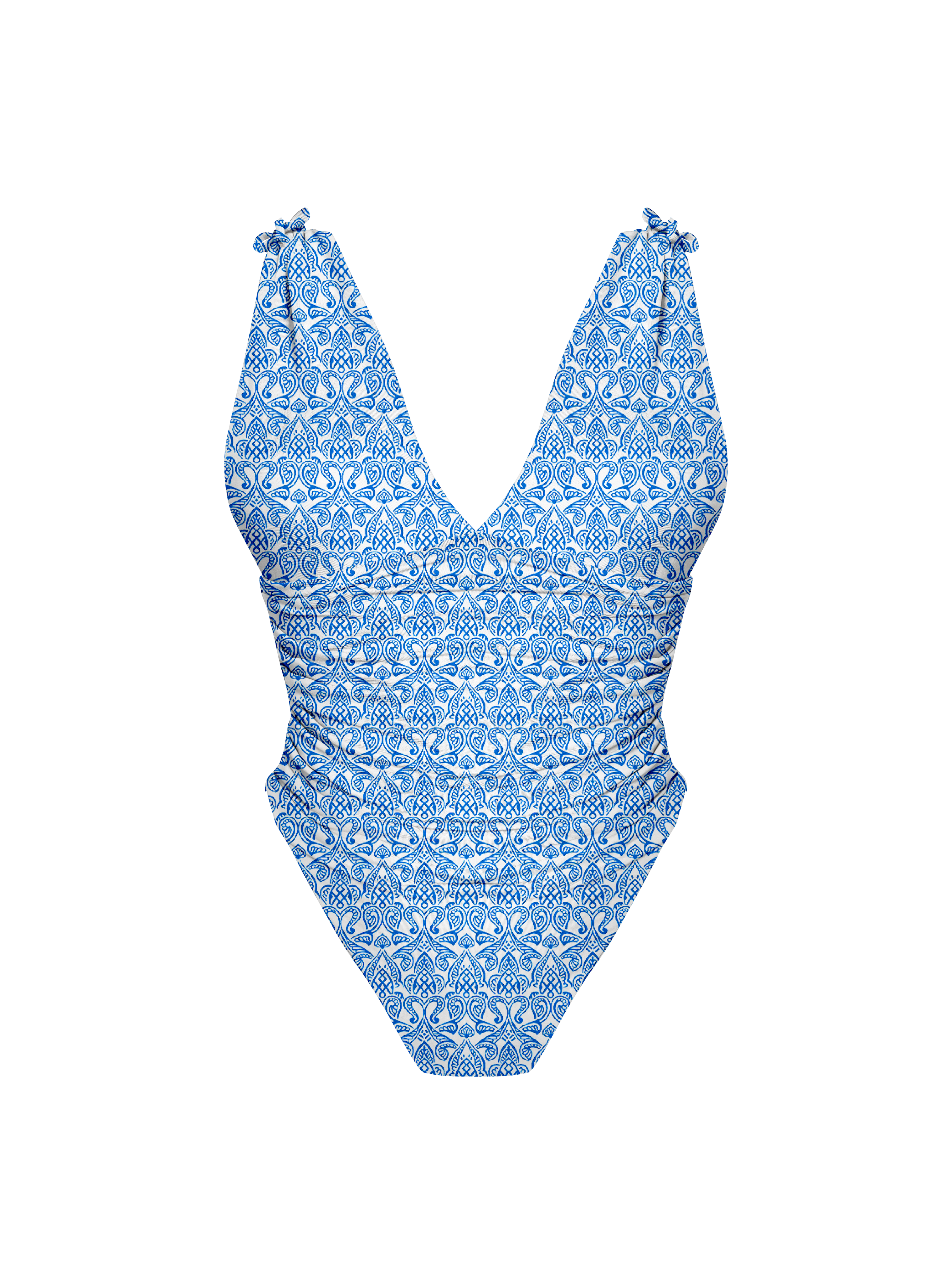 Marrakesh Zellige Zephyr Plunge Corset Bikini One Piece