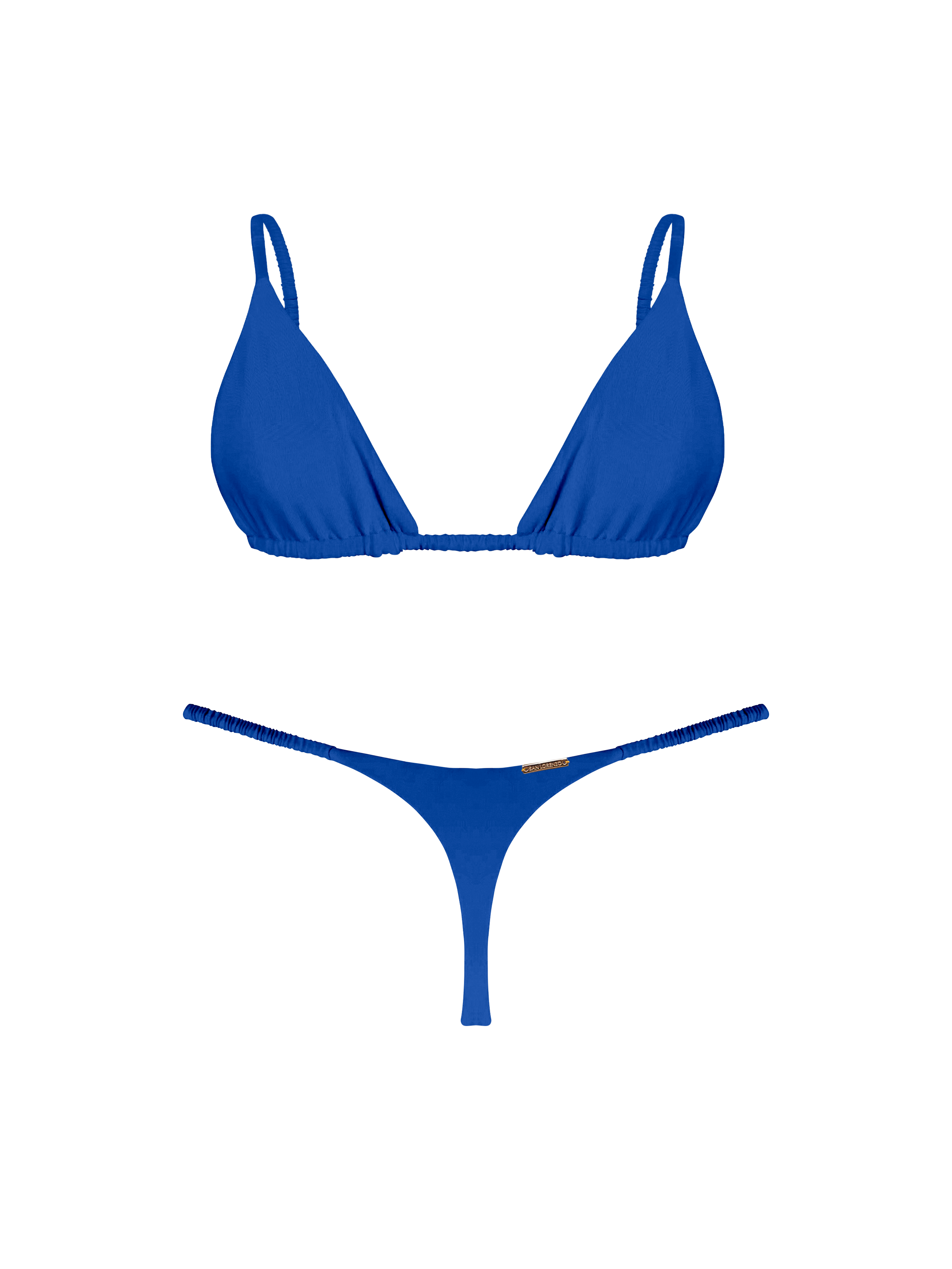 Marrakesh Sapphire Souk Ruched Thin Brief Bikini Bottom