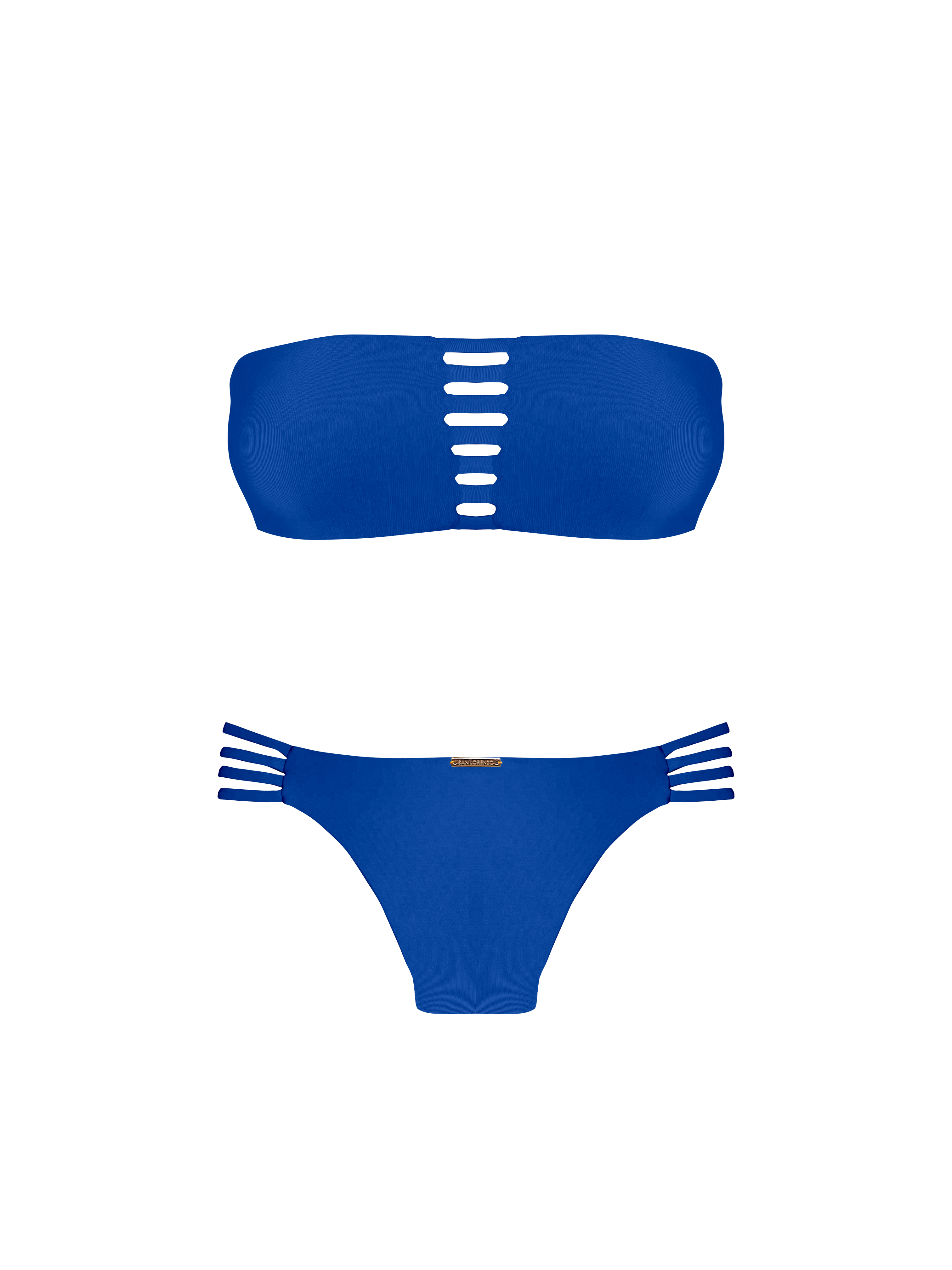 Marrakesh Sapphire Souk Strap Bandeau Bikini Top