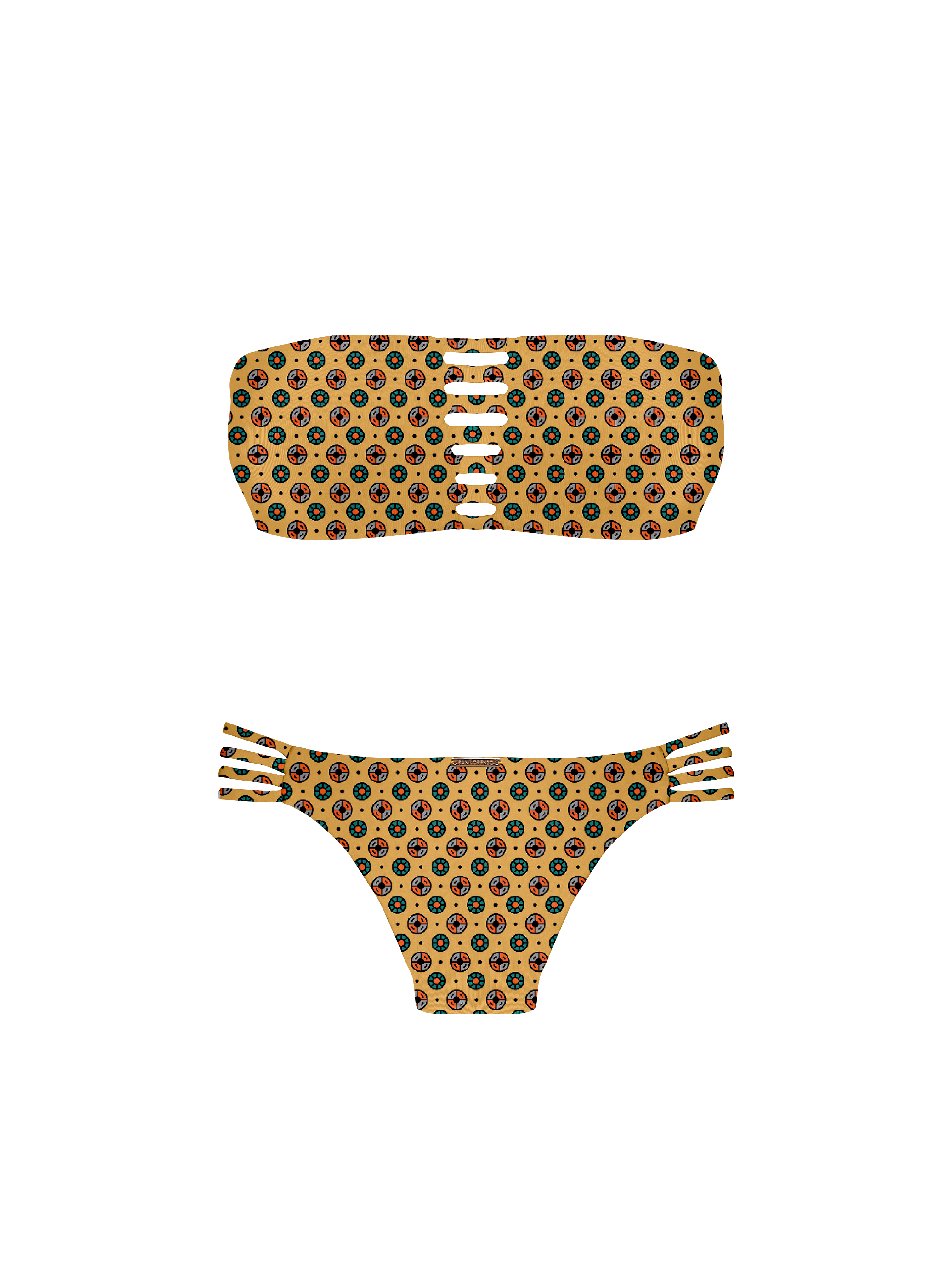 Marrakesh Sahara Dune Strap Bandeau Bikini Top