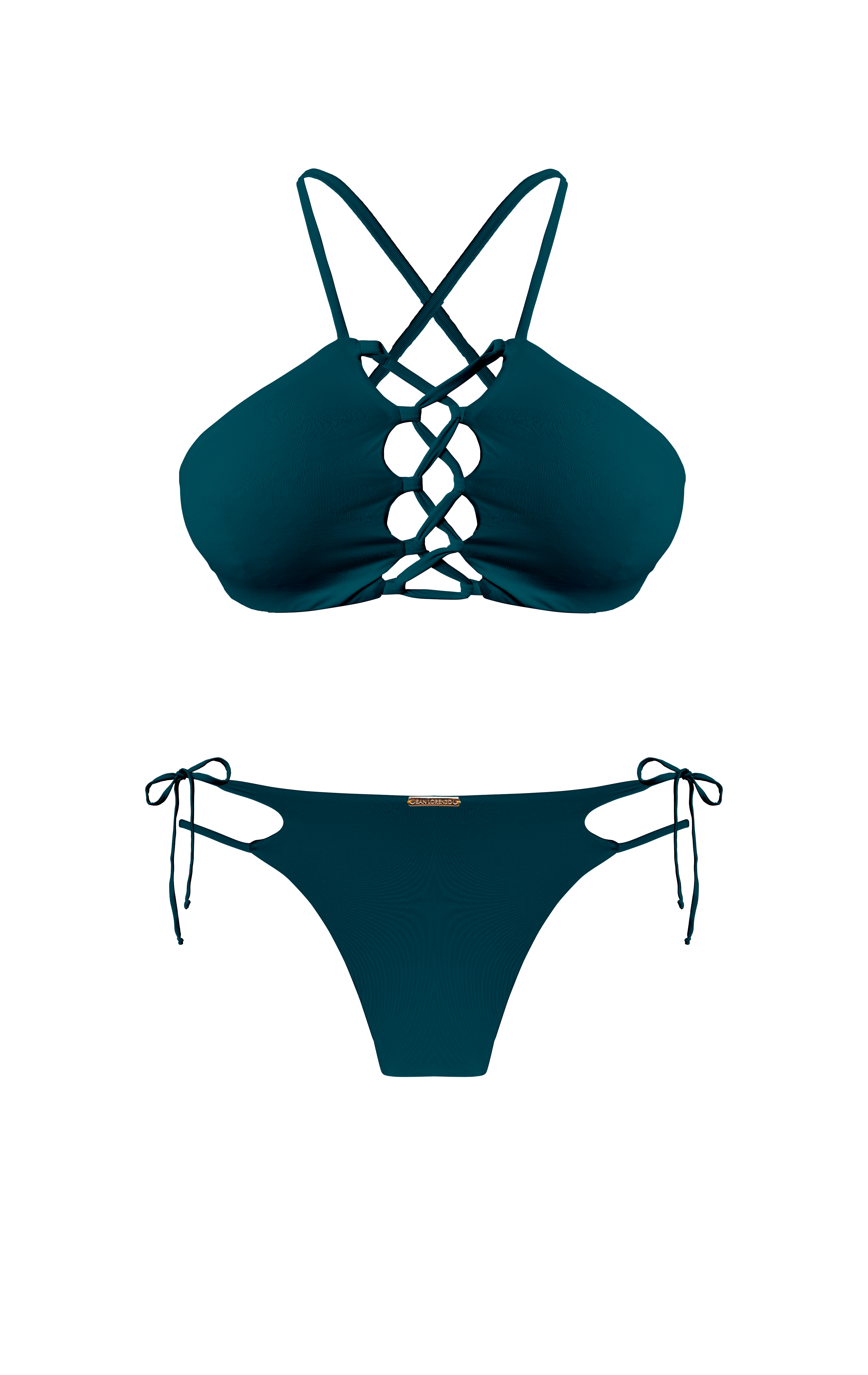 Island Palms Lafayette Hipster Strap String Bikini Bottom