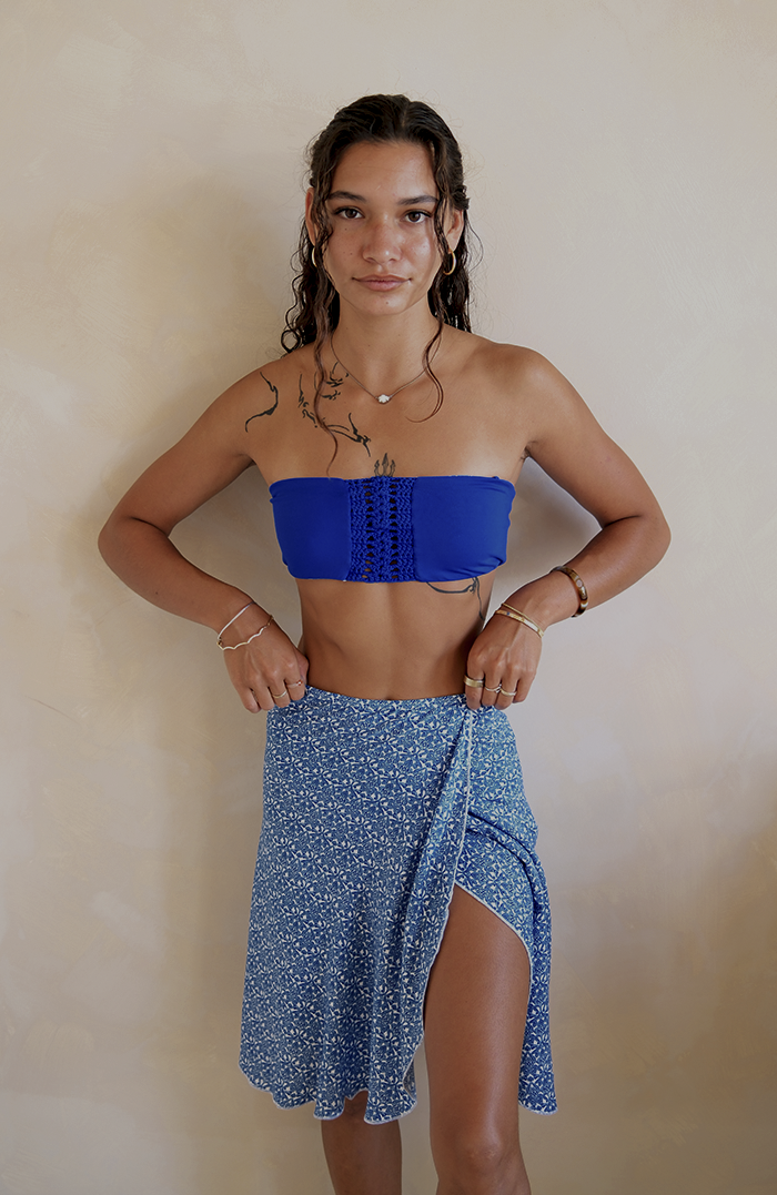 Marrakesh Zellige Zephyr Wrap Skirt Long