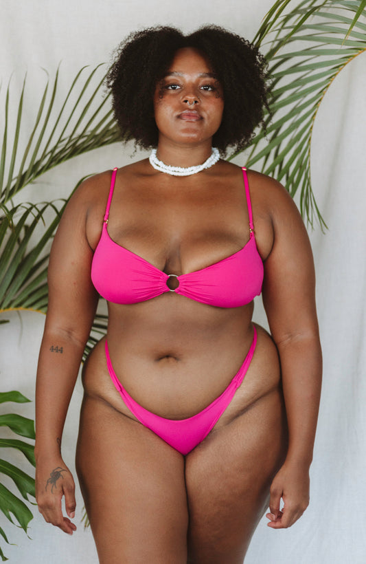 TAHITI MANA Pink Sky Hipster Bikini Bottom