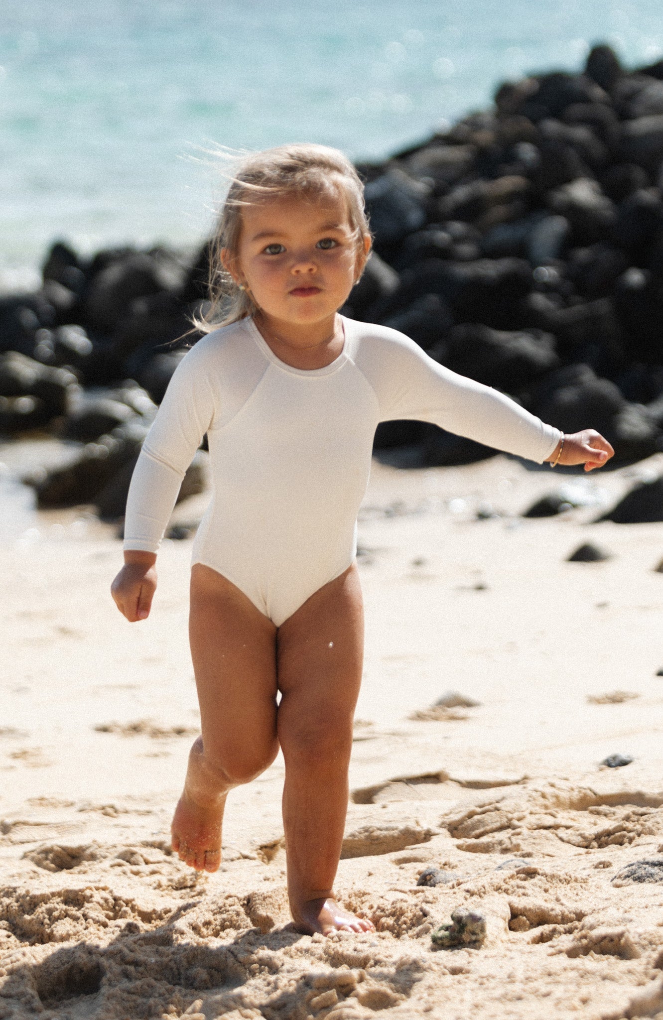 Keiki L'Amour Porcelain Long Sleeve One Piece – San Lorenzo Bikinis