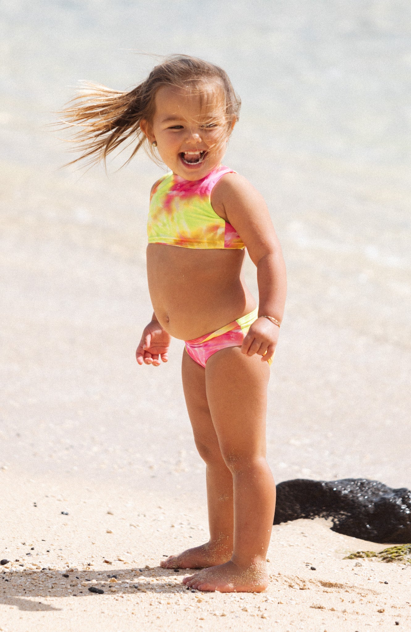 Keiki Paradiso Sunrise Swirl High Neck Top – San Lorenzo Bikinis