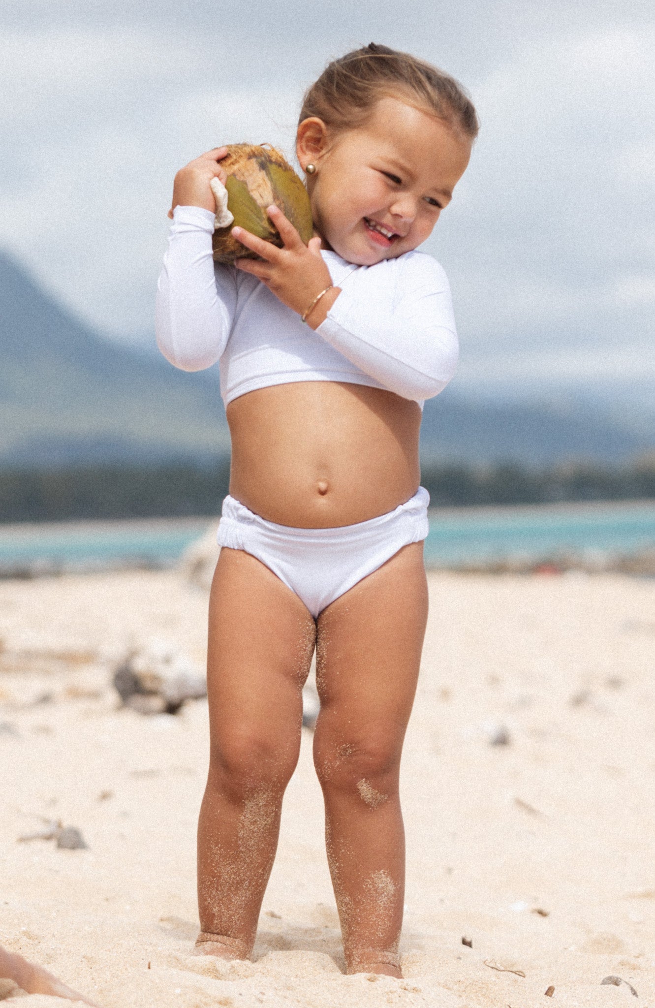 Keiki Long Sleeve Cropped Top – San Lorenzo Bikinis