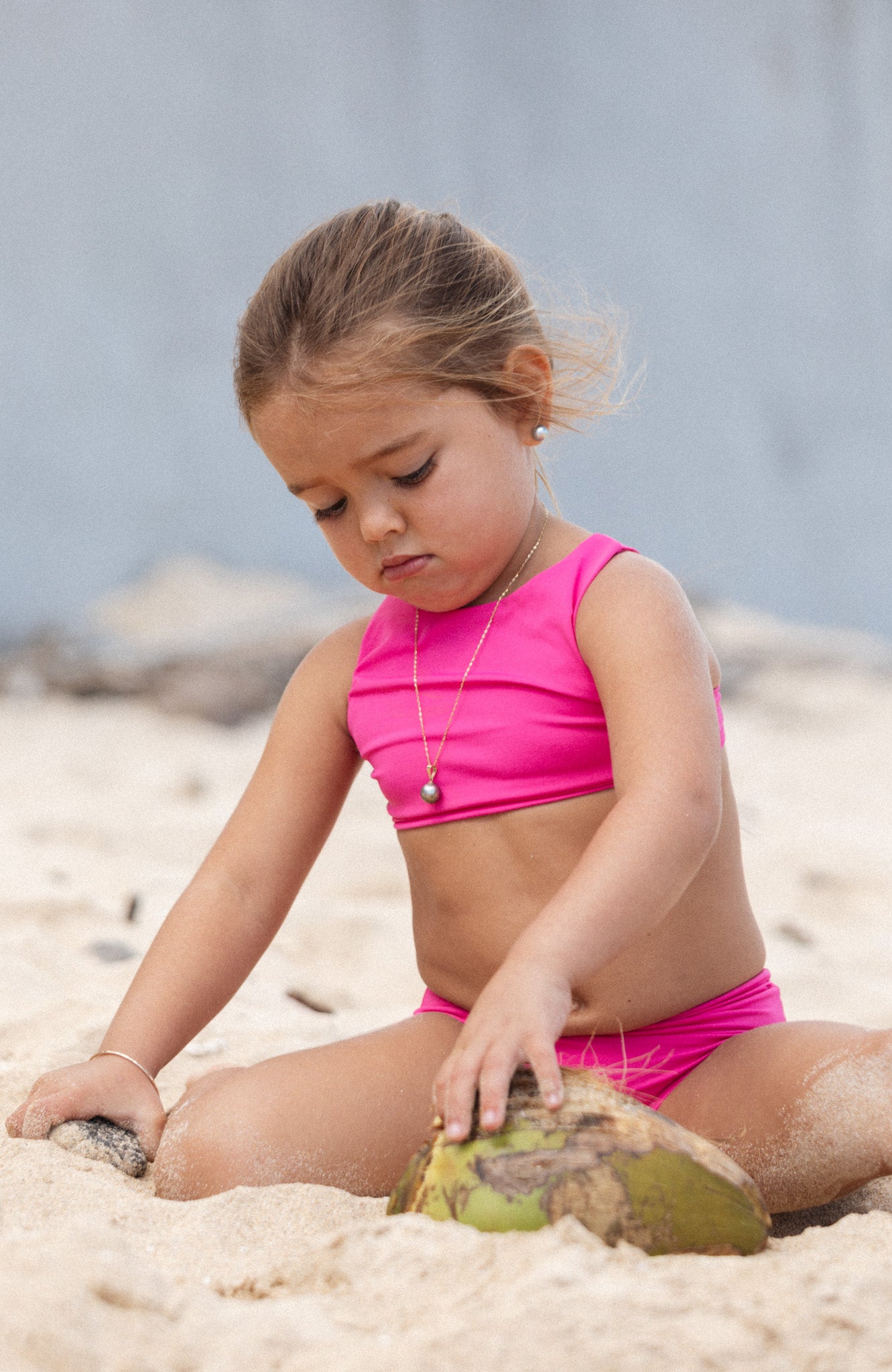 Keiki Paradiso Lush Pink High Neck Top – San Lorenzo Bikinis