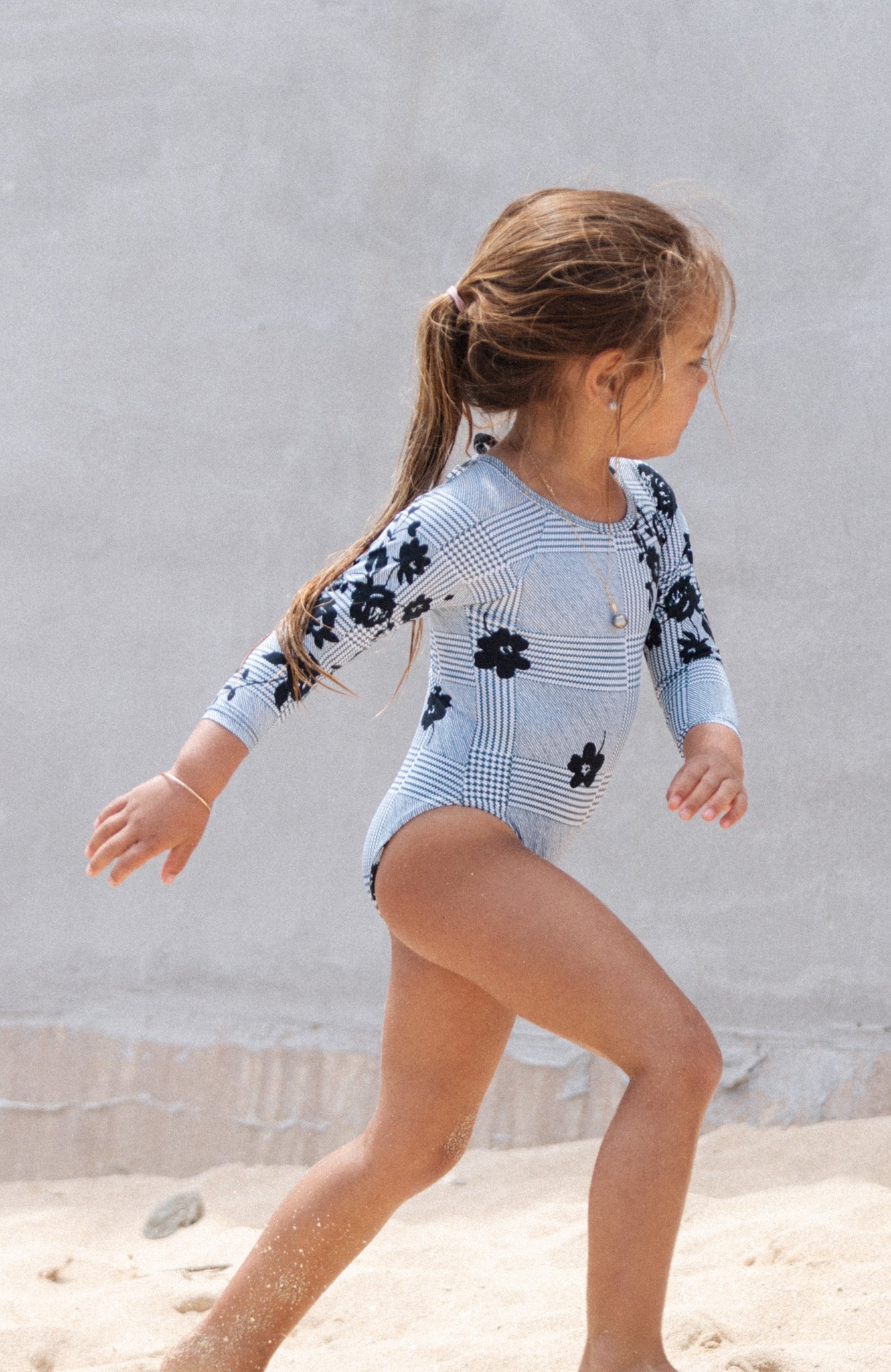 Keiki L'Amour Black Roses Long Sleeve One Piece – San Lorenzo Bikinis