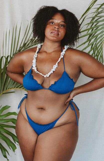 TAHITI MANA Breeze Ruffle Triangle Bikini Top