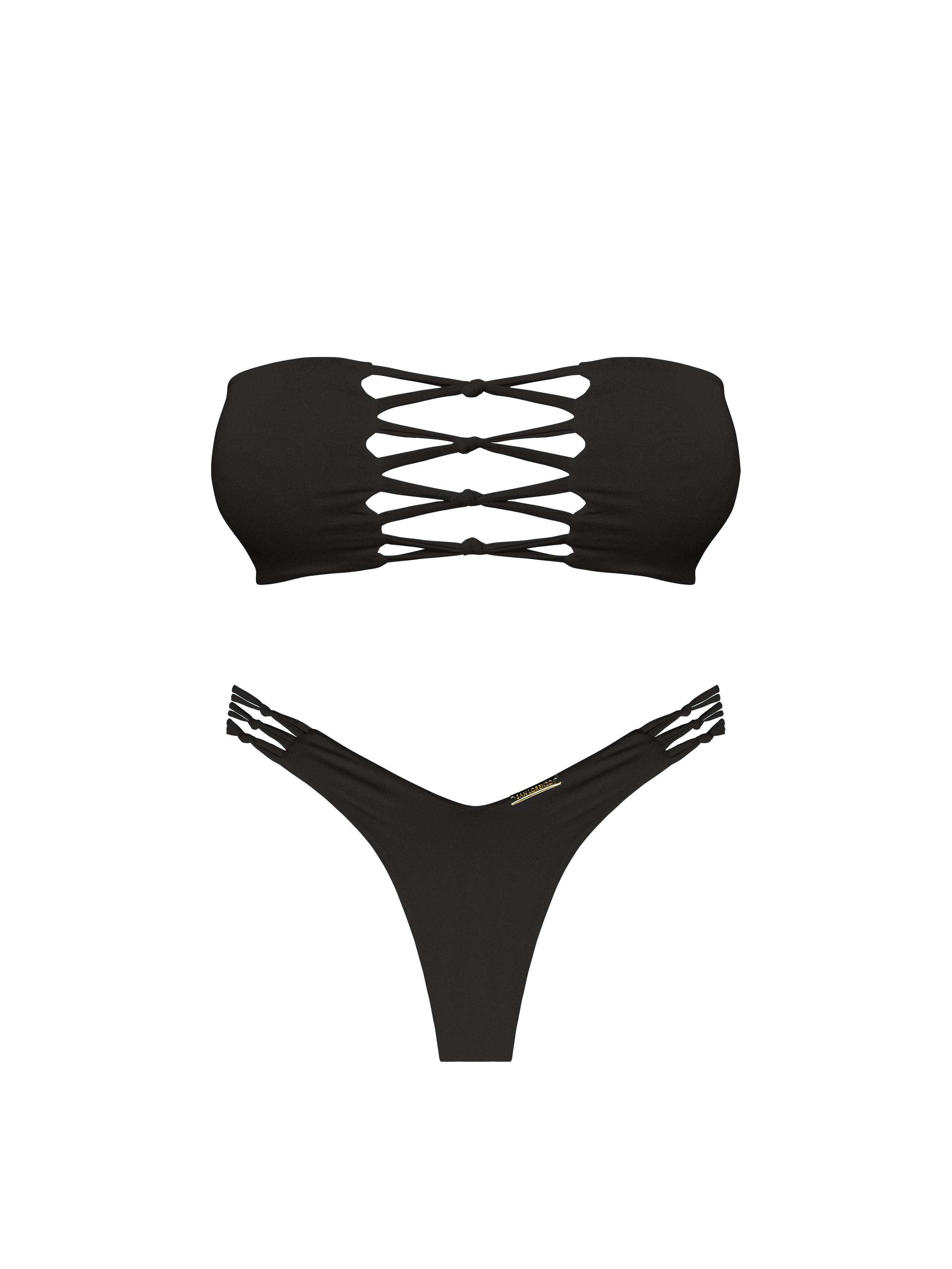 Kaia Raffia Braided Thong